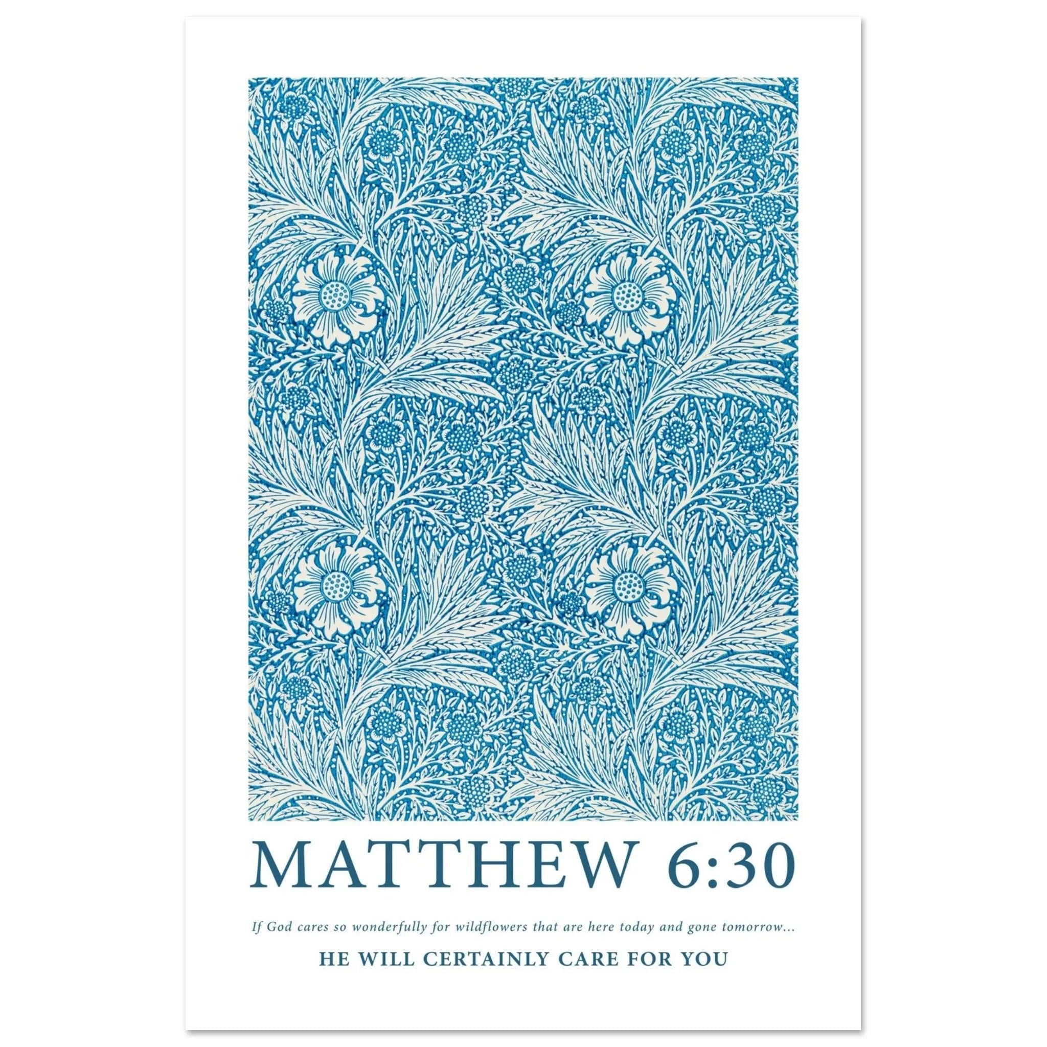 Matthew 6:30 Print - The Christian Art Company