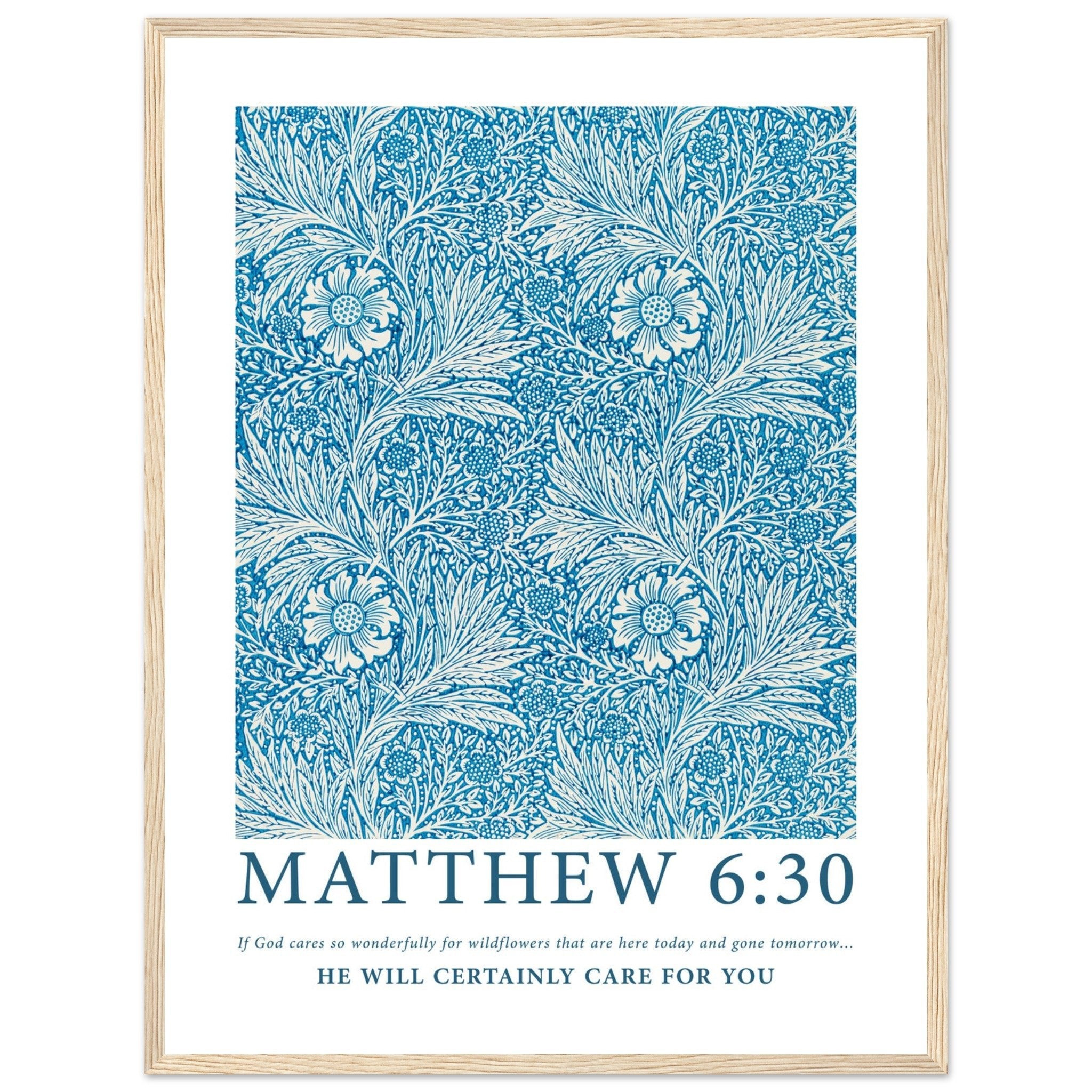 Matthew 6:30 Print - The Christian Art Company