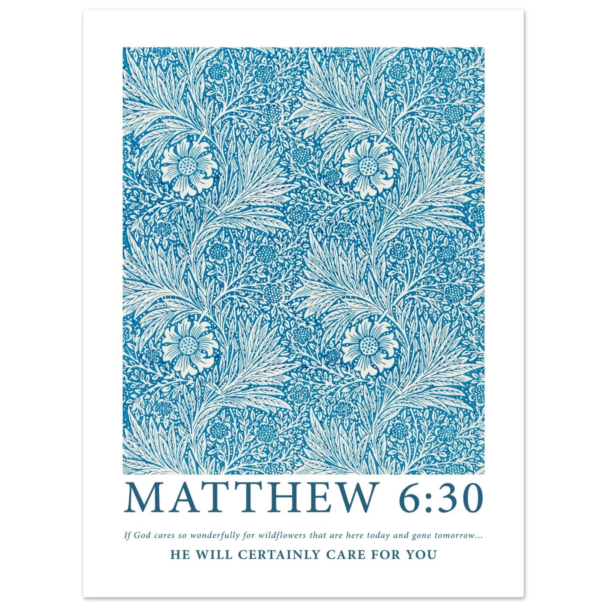 Matthew 6:30 Print - The Christian Art Company