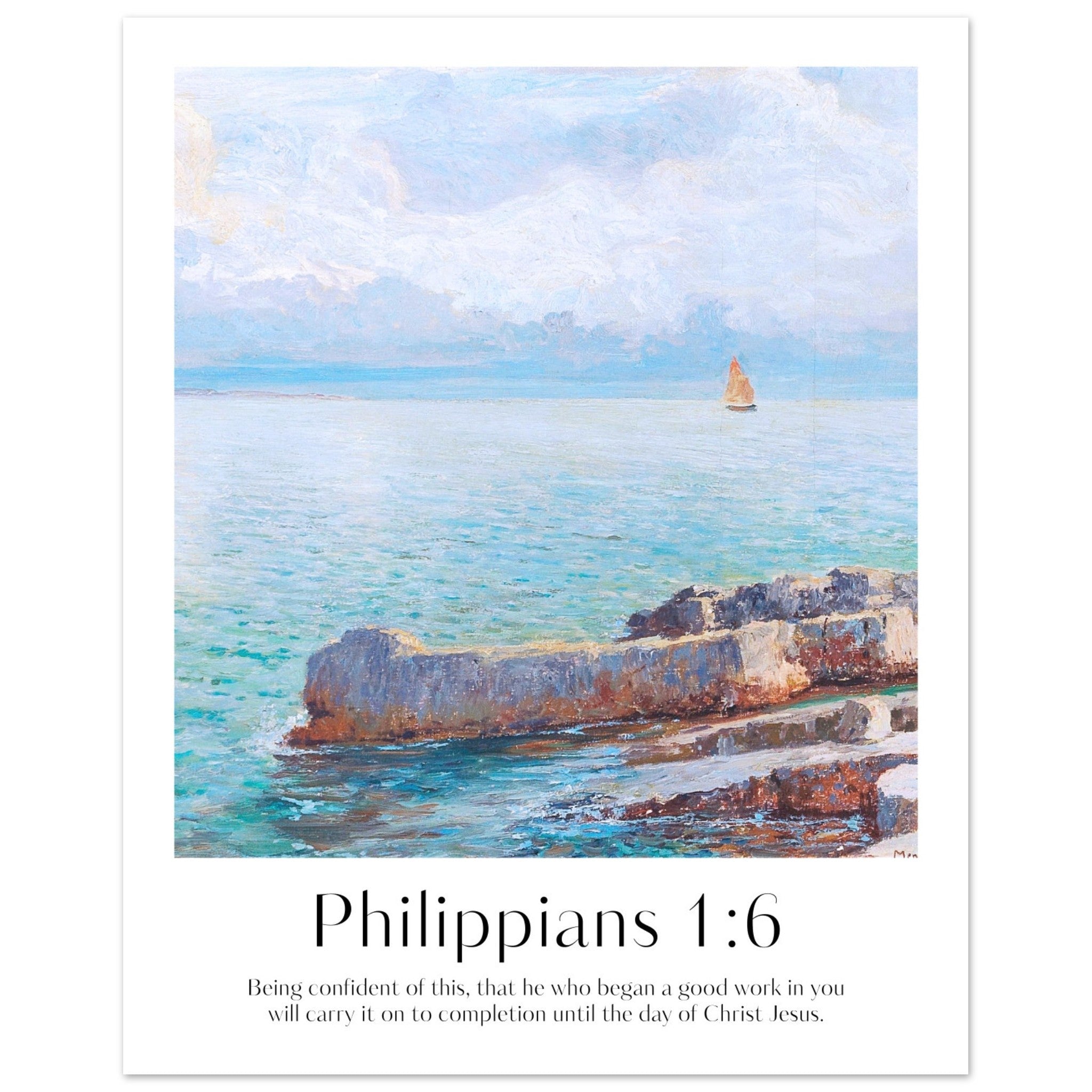 Philippians 1:6 Print - The Christian Art Company