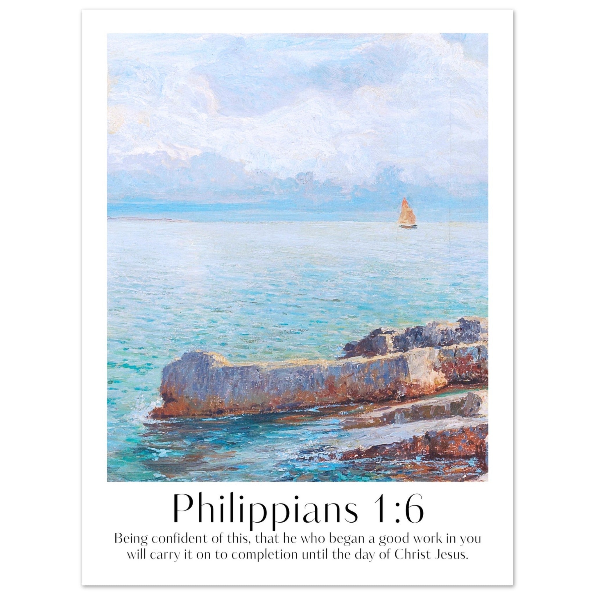 Philippians 1:6 Print - The Christian Art Company