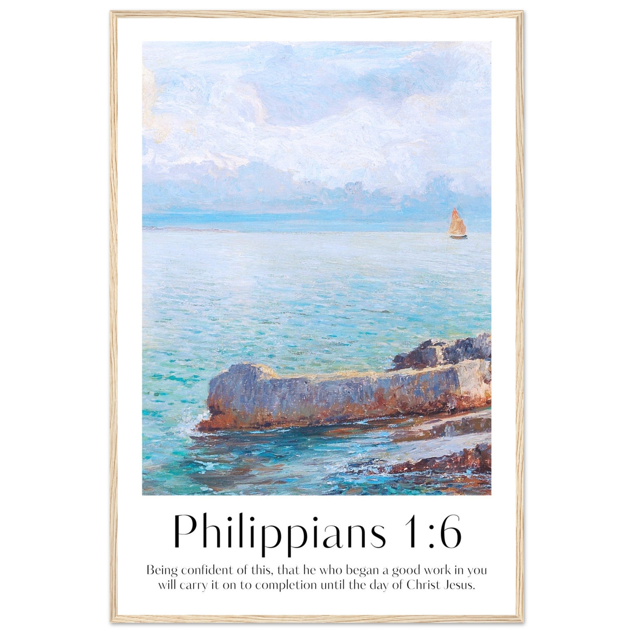 Philippians 1:6 Print - The Christian Art Company