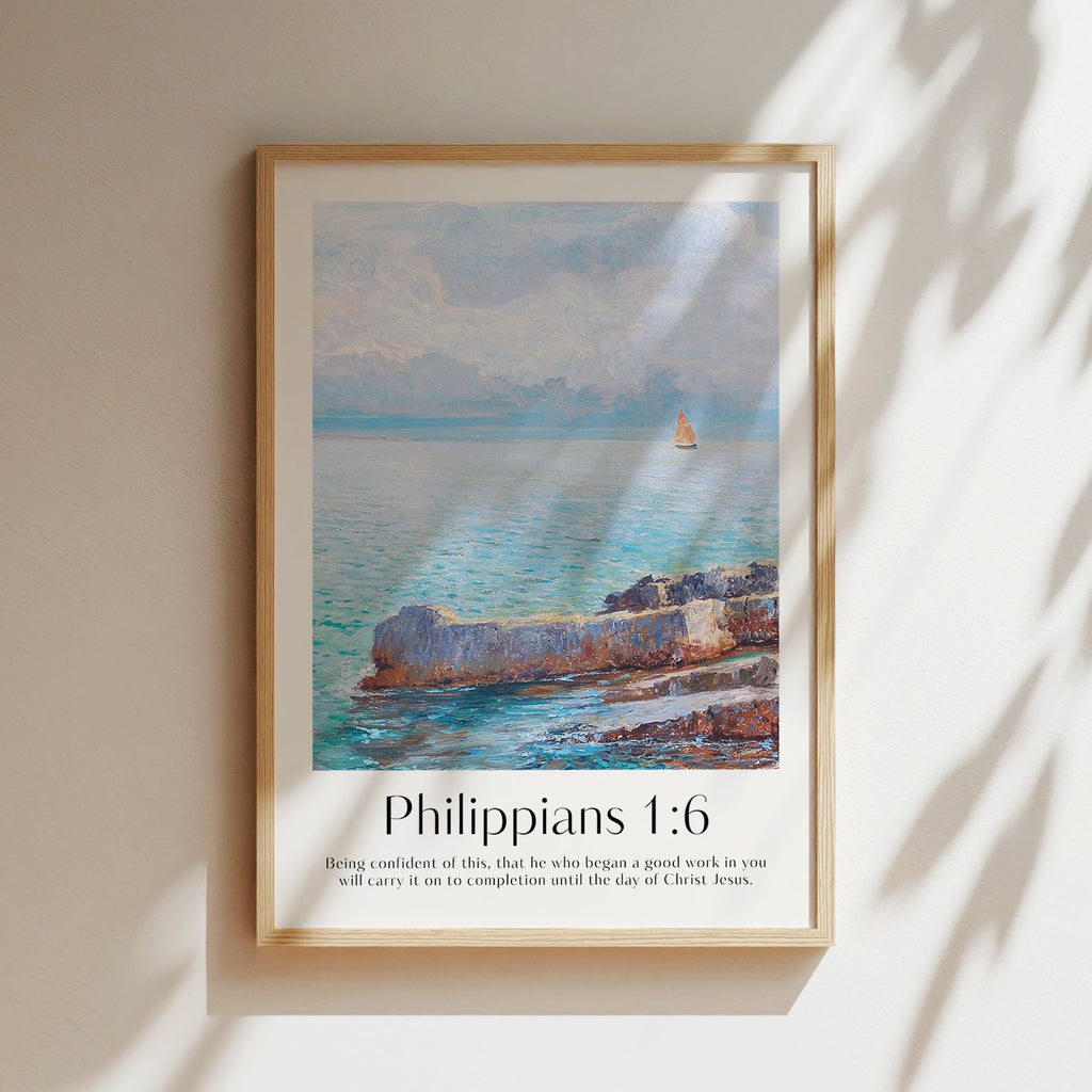 Philippians 1:6 Print - The Christian Art Company