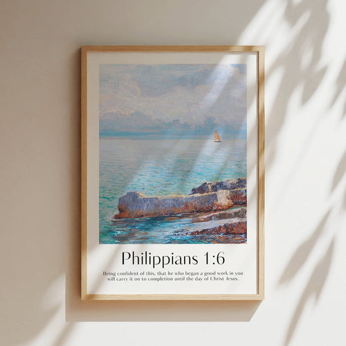 Philippians 1:6 Print - The Christian Art Company