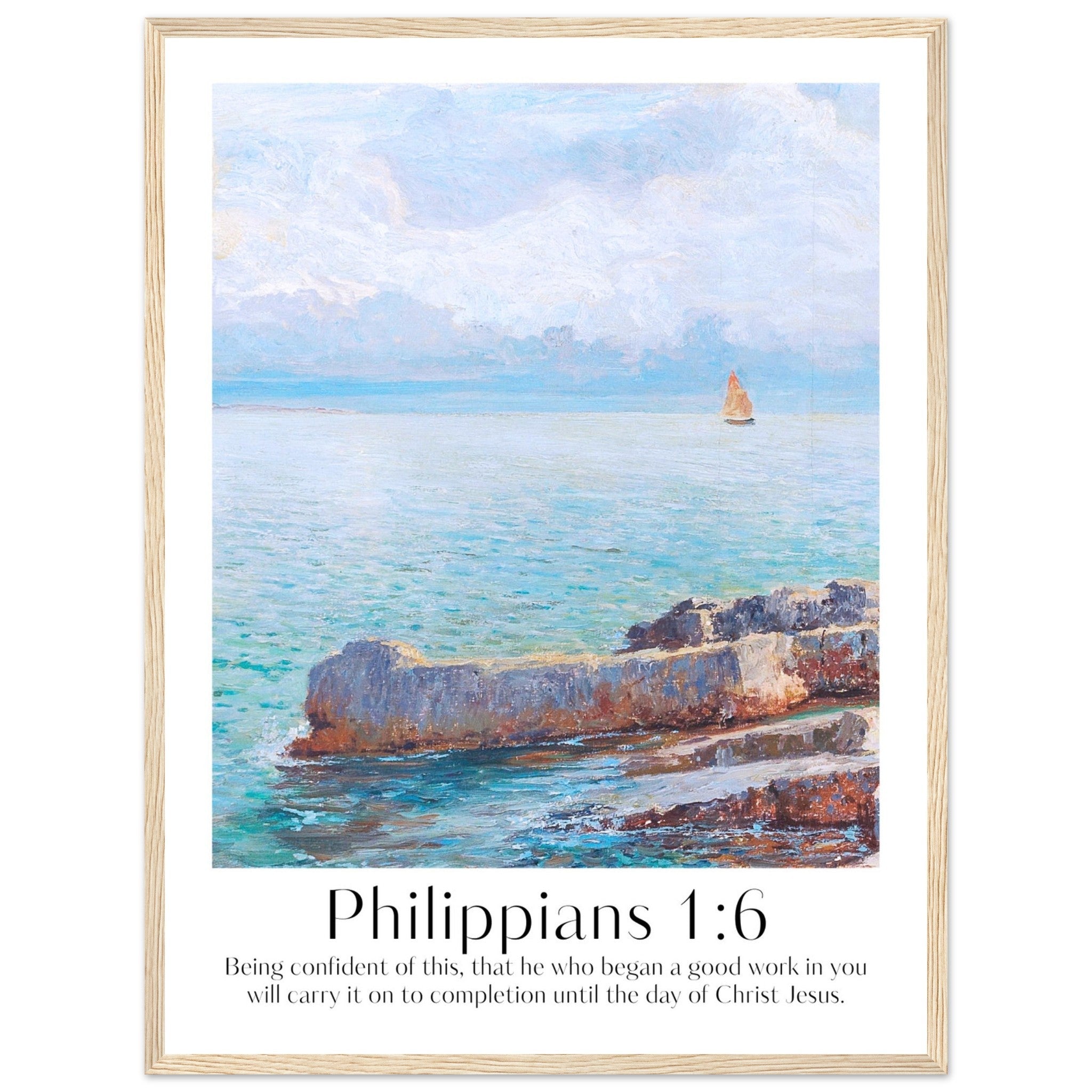 Philippians 1:6 Print - The Christian Art Company