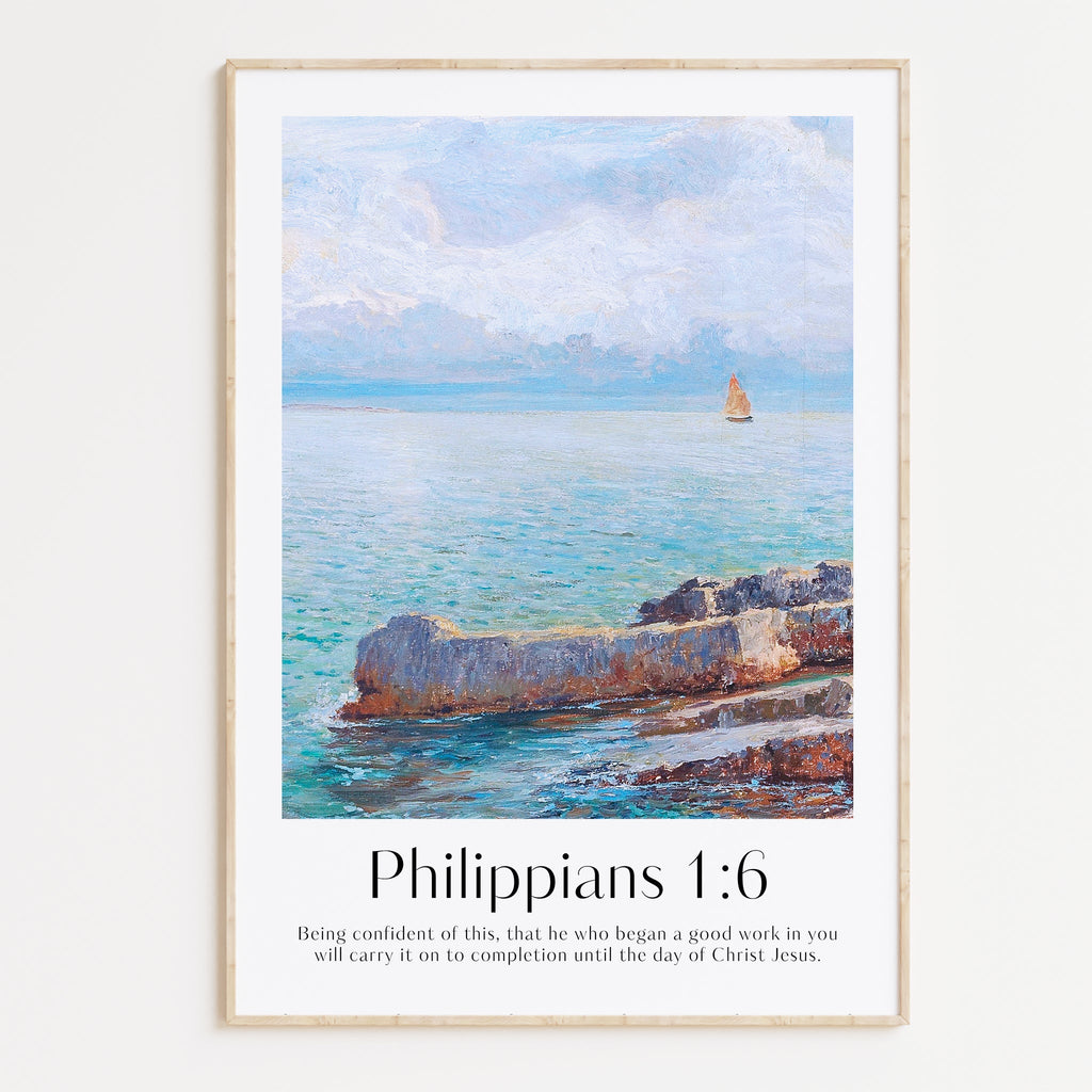 Philippians 1:6 Print - The Christian Art Company