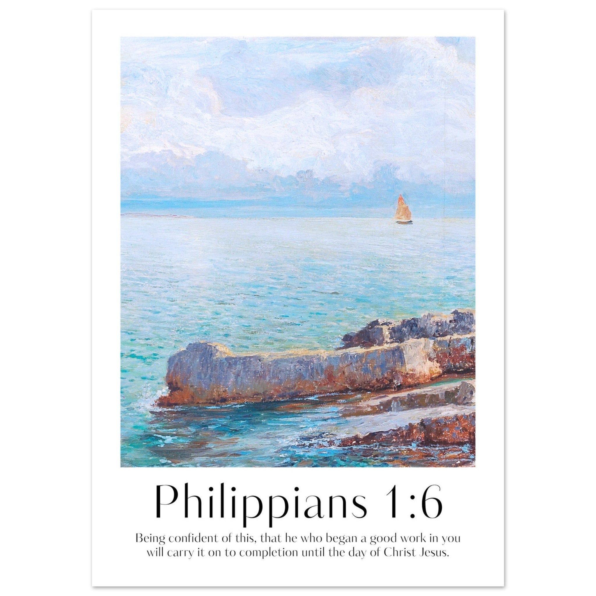 Philippians 1:6 Print - The Christian Art Company