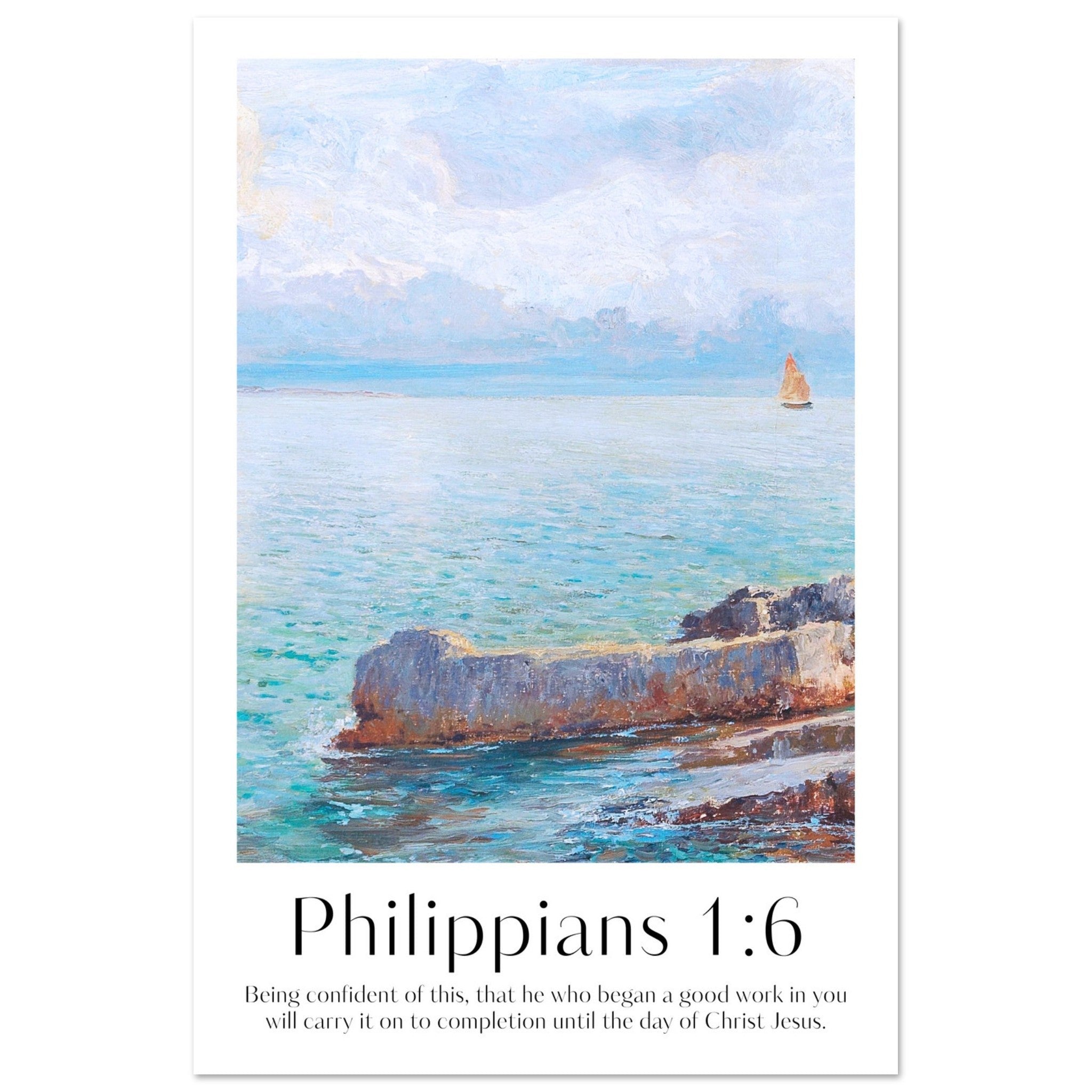 Philippians 1:6 Print - The Christian Art Company