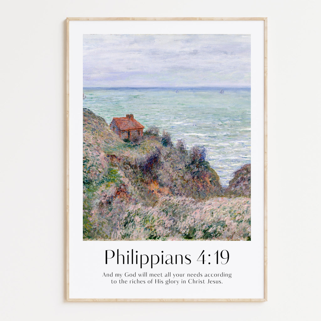 Philippians 4:19 Print - The Christian Art Company