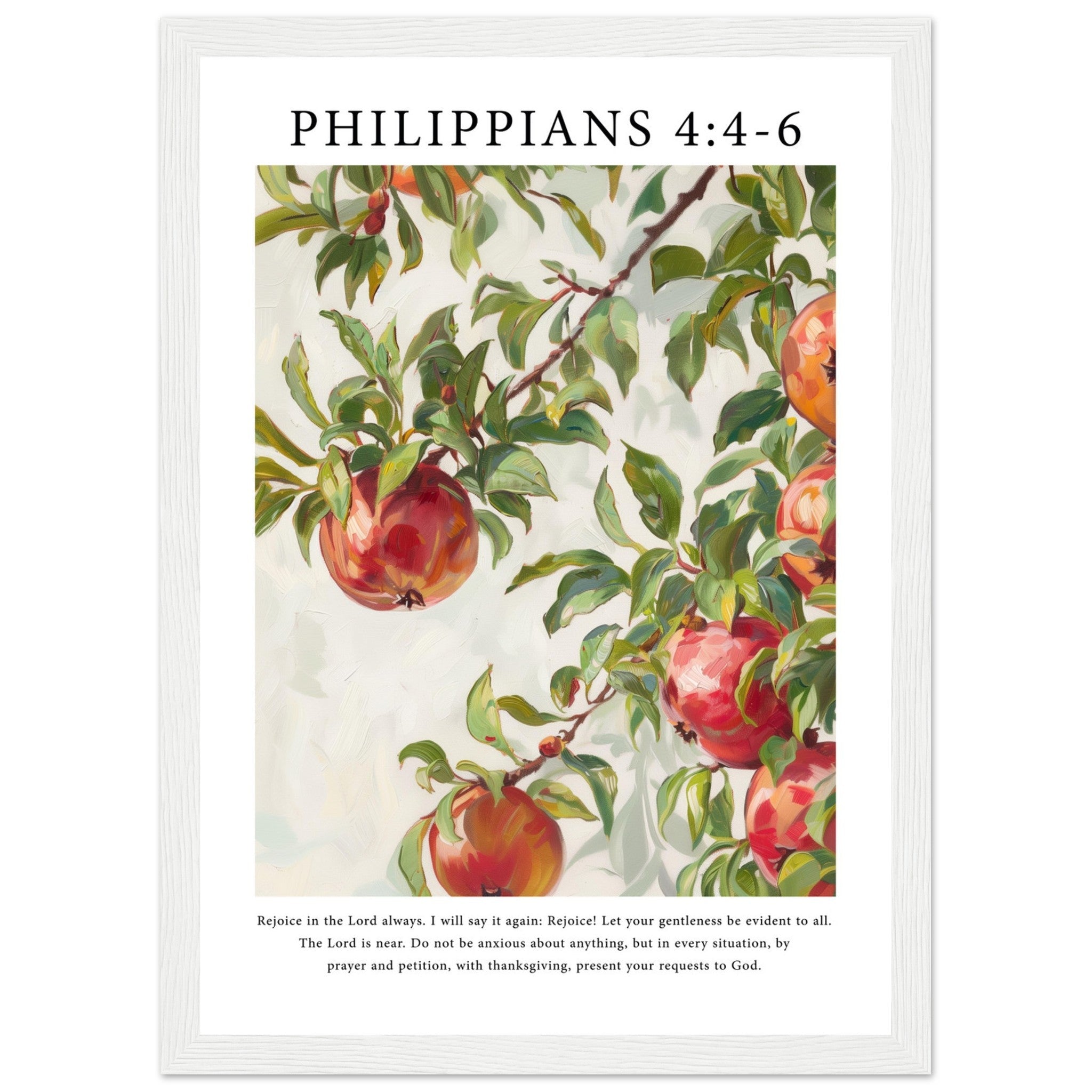Philippians 4:4-6 Print - The Christian Art Company