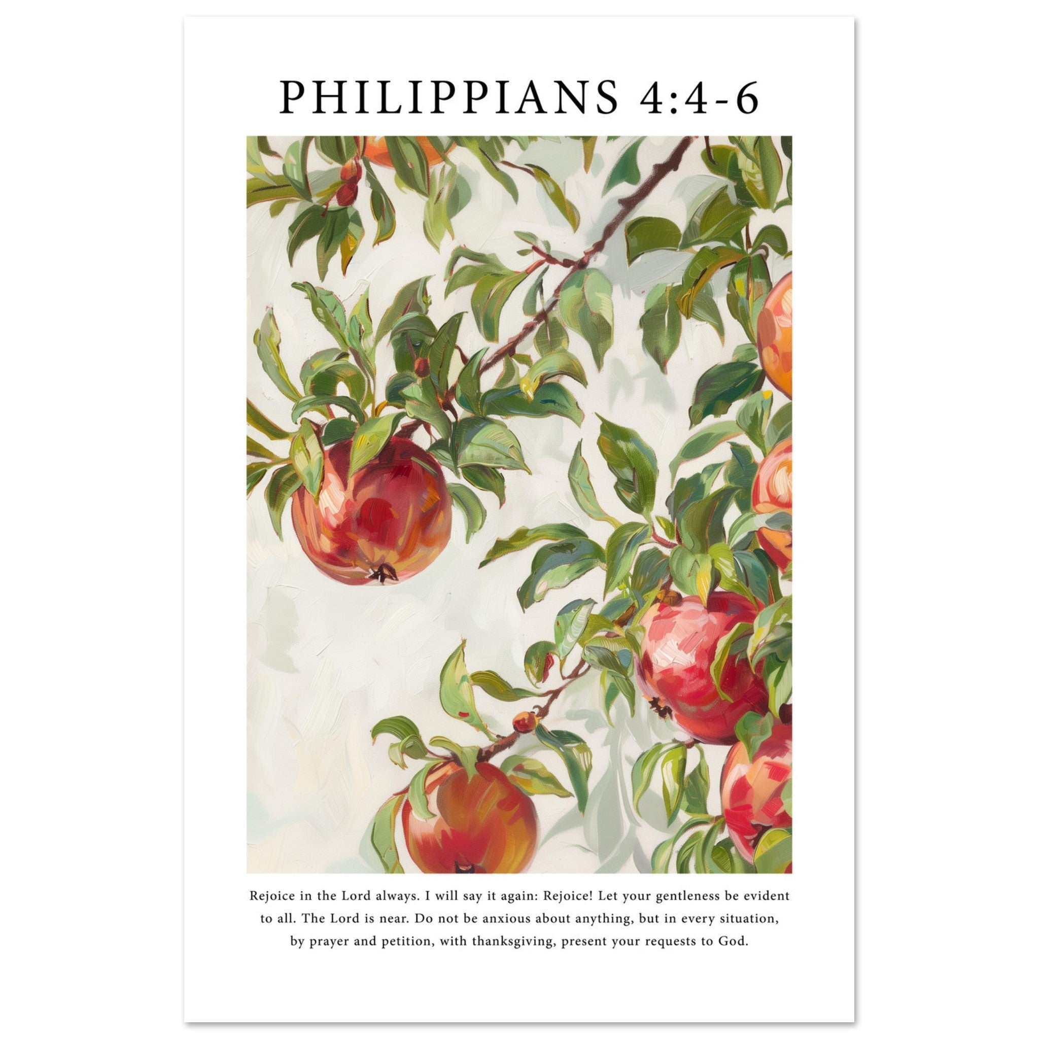Philippians 4:4-6 Print - The Christian Art Company