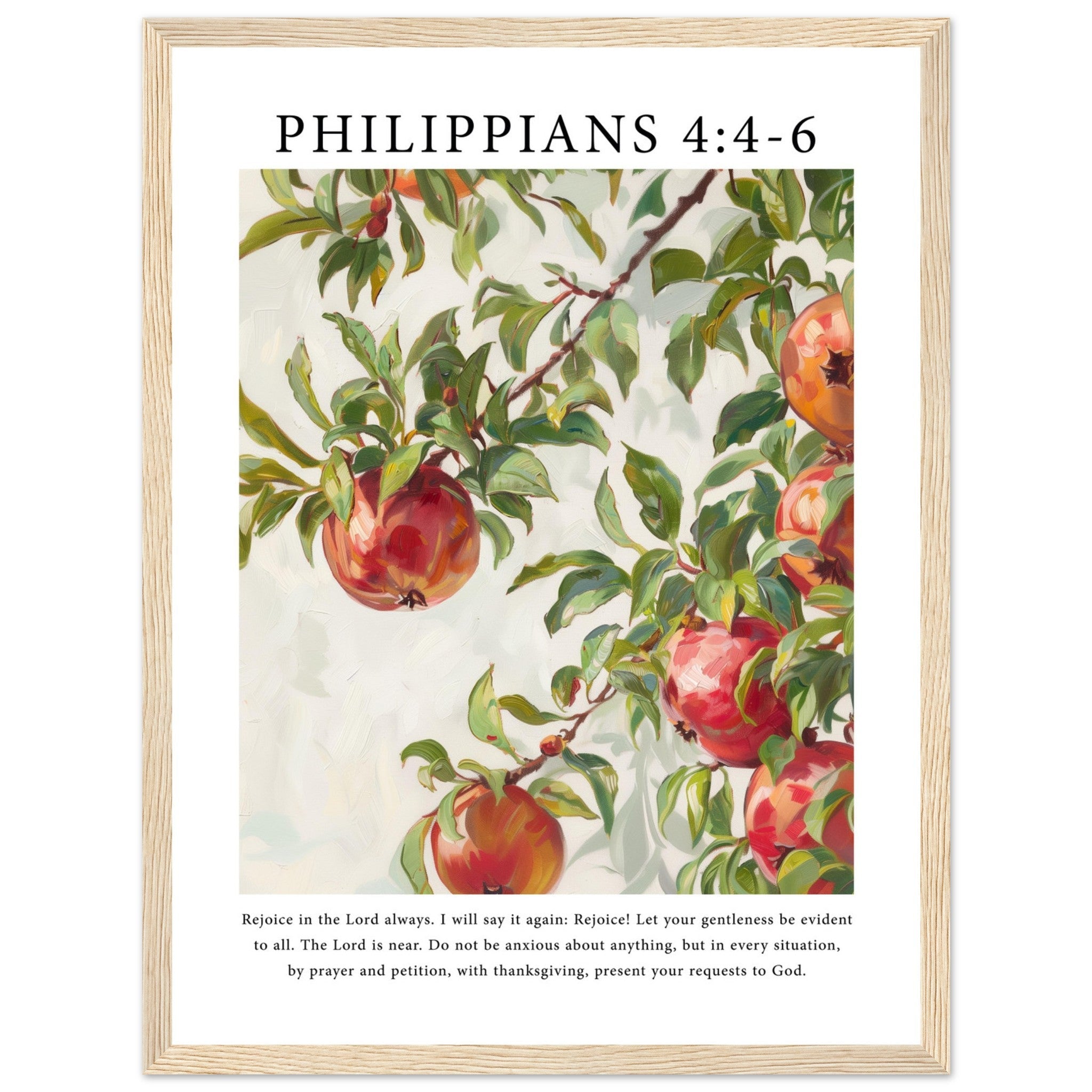 Philippians 4:4-6 Print - The Christian Art Company