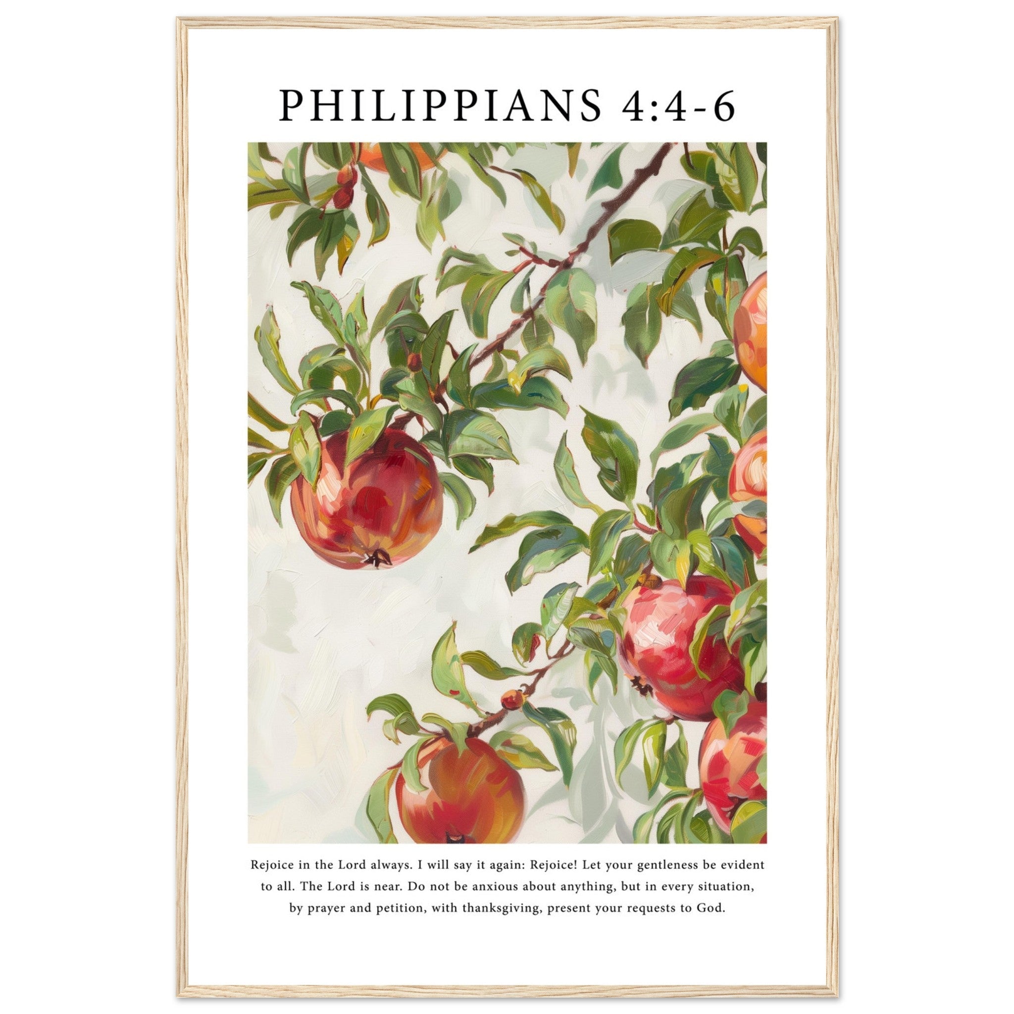 Philippians 4:4-6 Print - The Christian Art Company