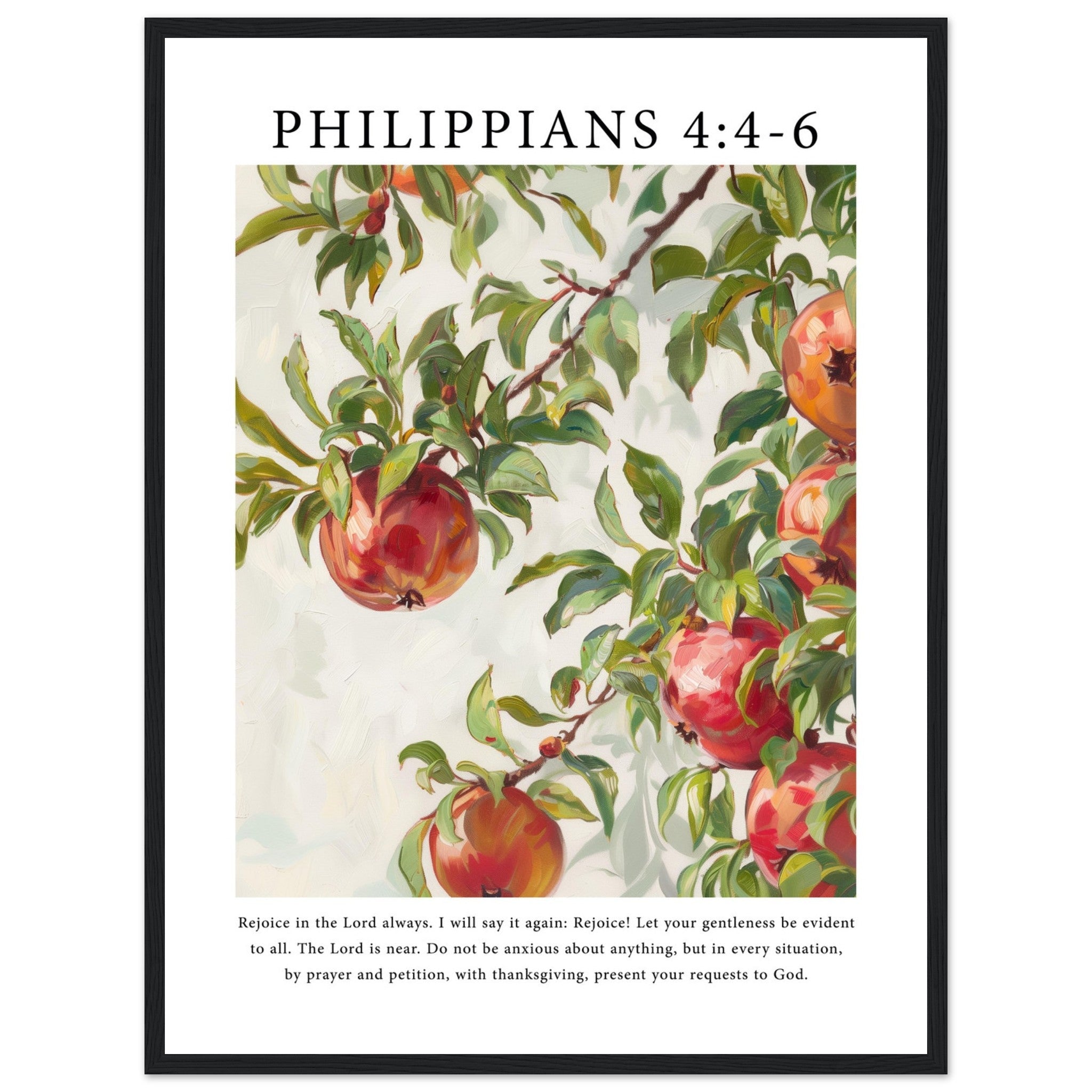 Philippians 4:4-6 Print - The Christian Art Company