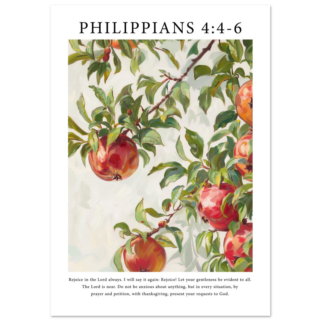 Philippians 4:4-6 Print - The Christian Art Company