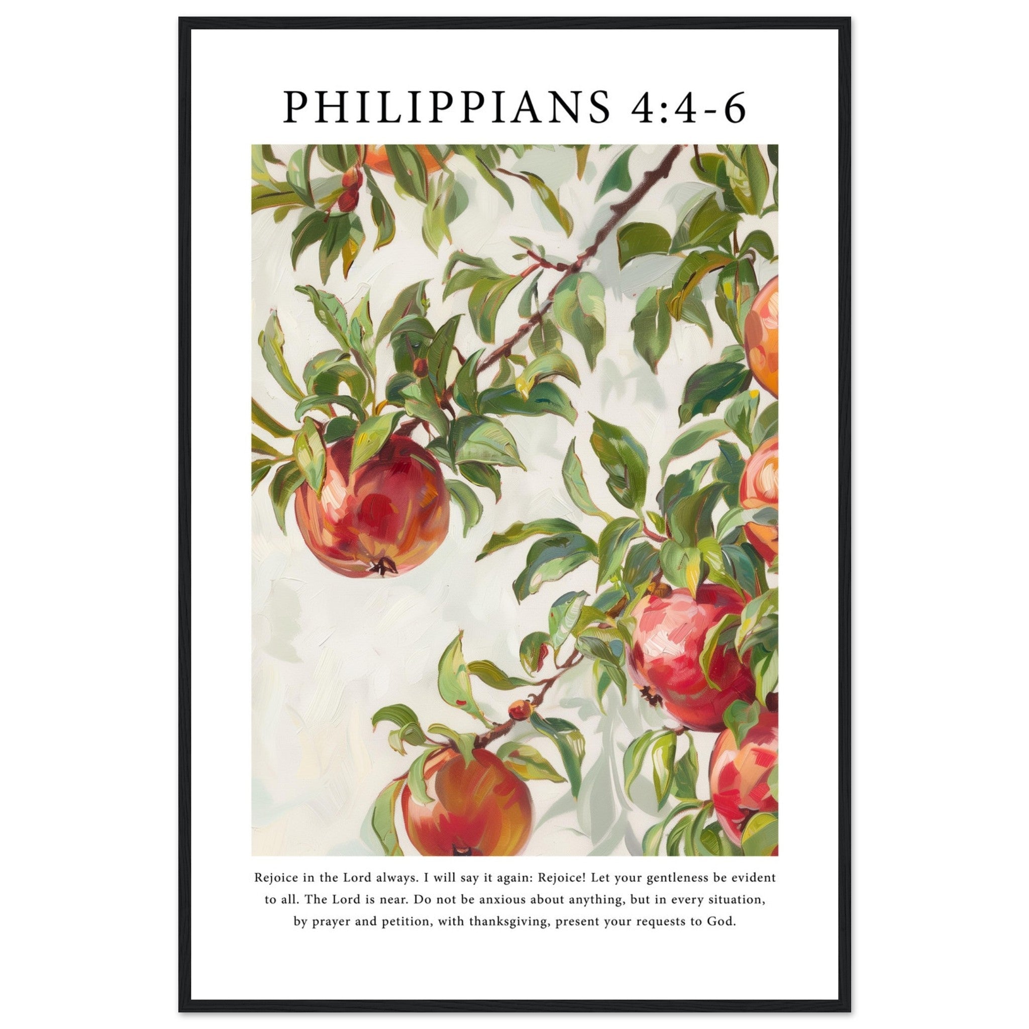 Philippians 4:4-6 Print - The Christian Art Company