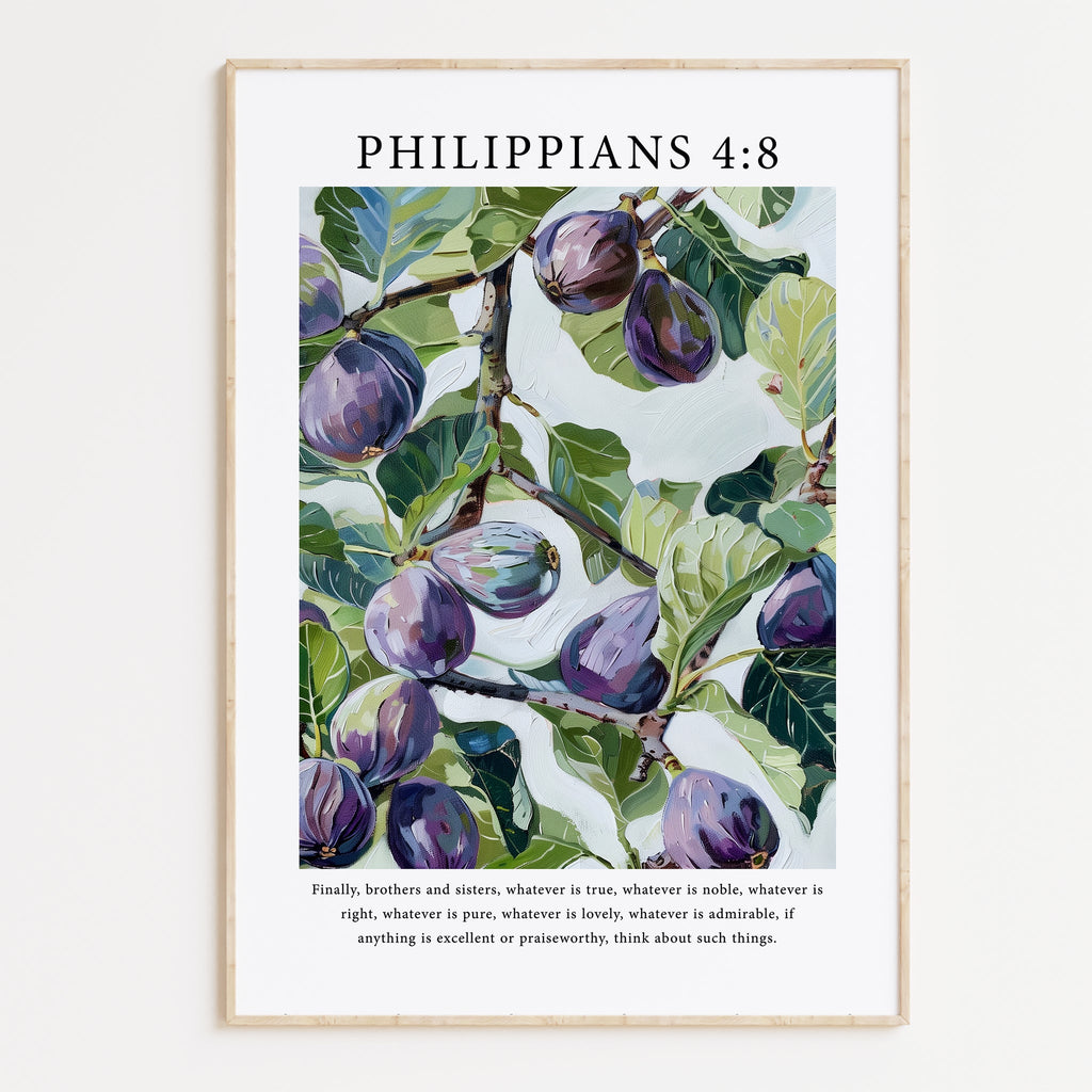 Philippians 4:8 Print - The Christian Art Company