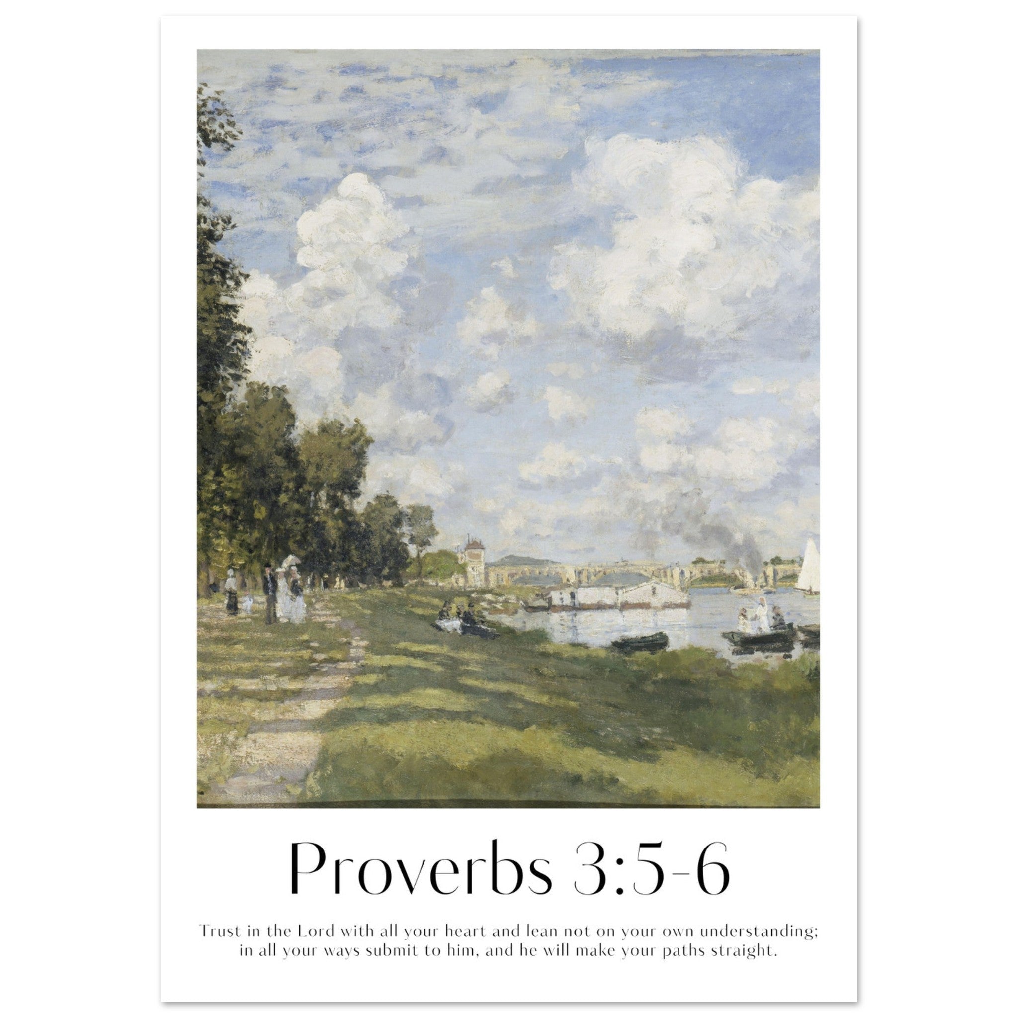 Proverbs 3:5-6 Print - The Christian Art Company