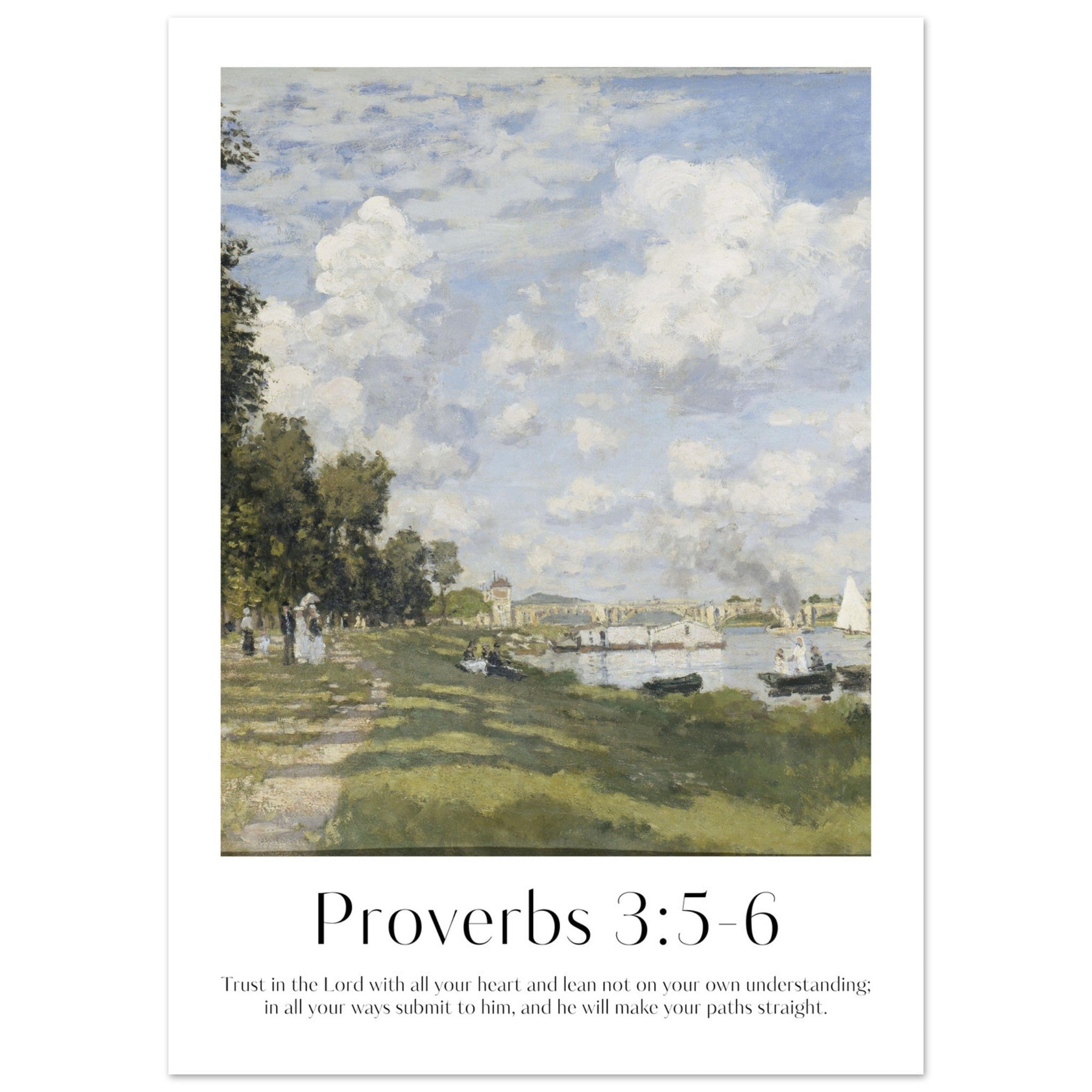 Proverbs 3:5-6 Print - The Christian Art Company