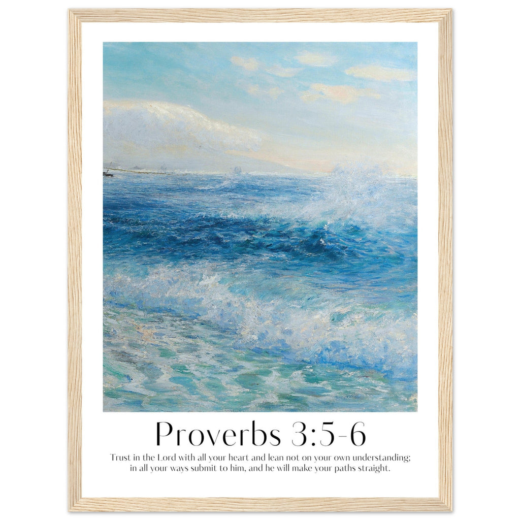 Proverbs 3:5-6 Print - The Christian Art Company