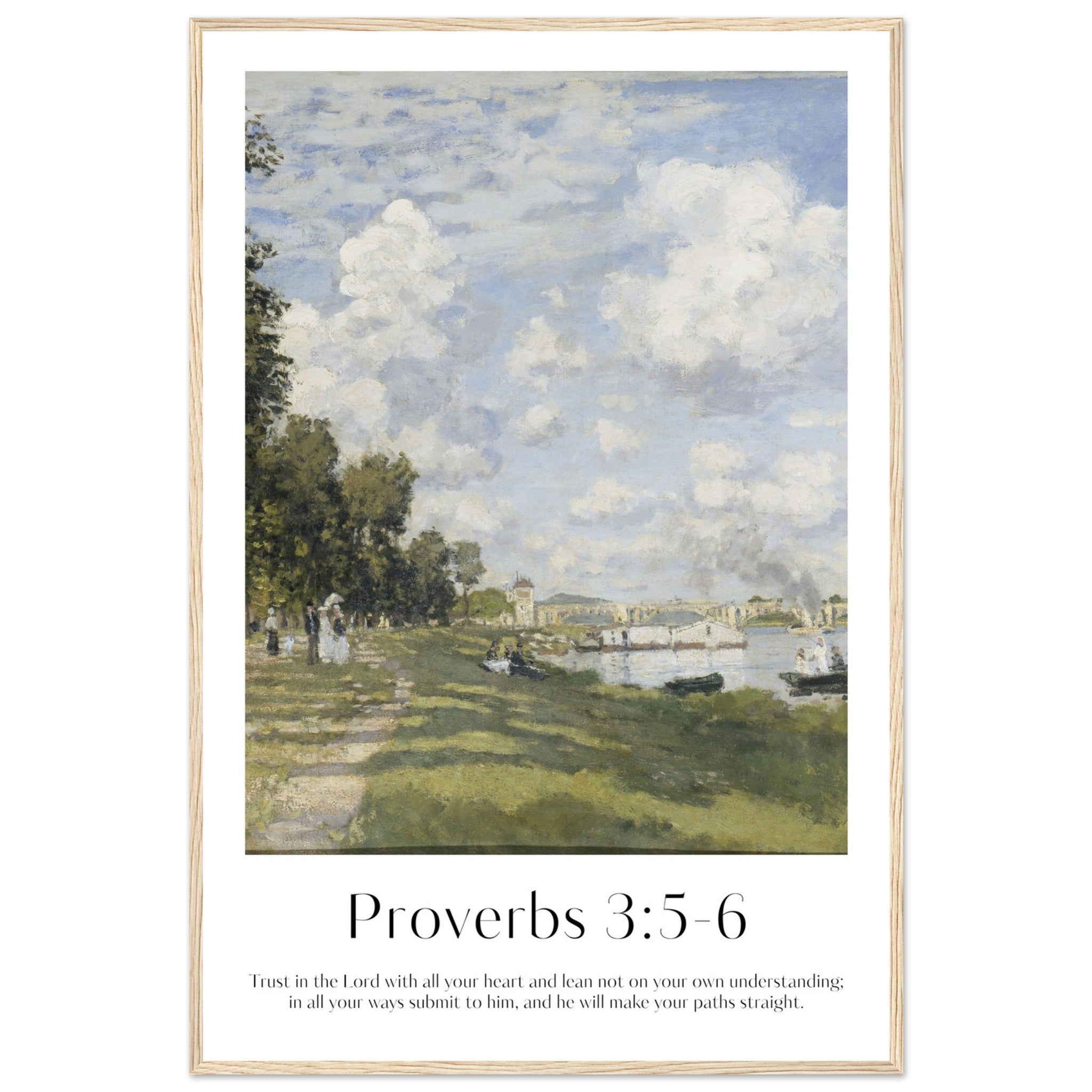 Proverbs 3:5-6 Print - The Christian Art Company