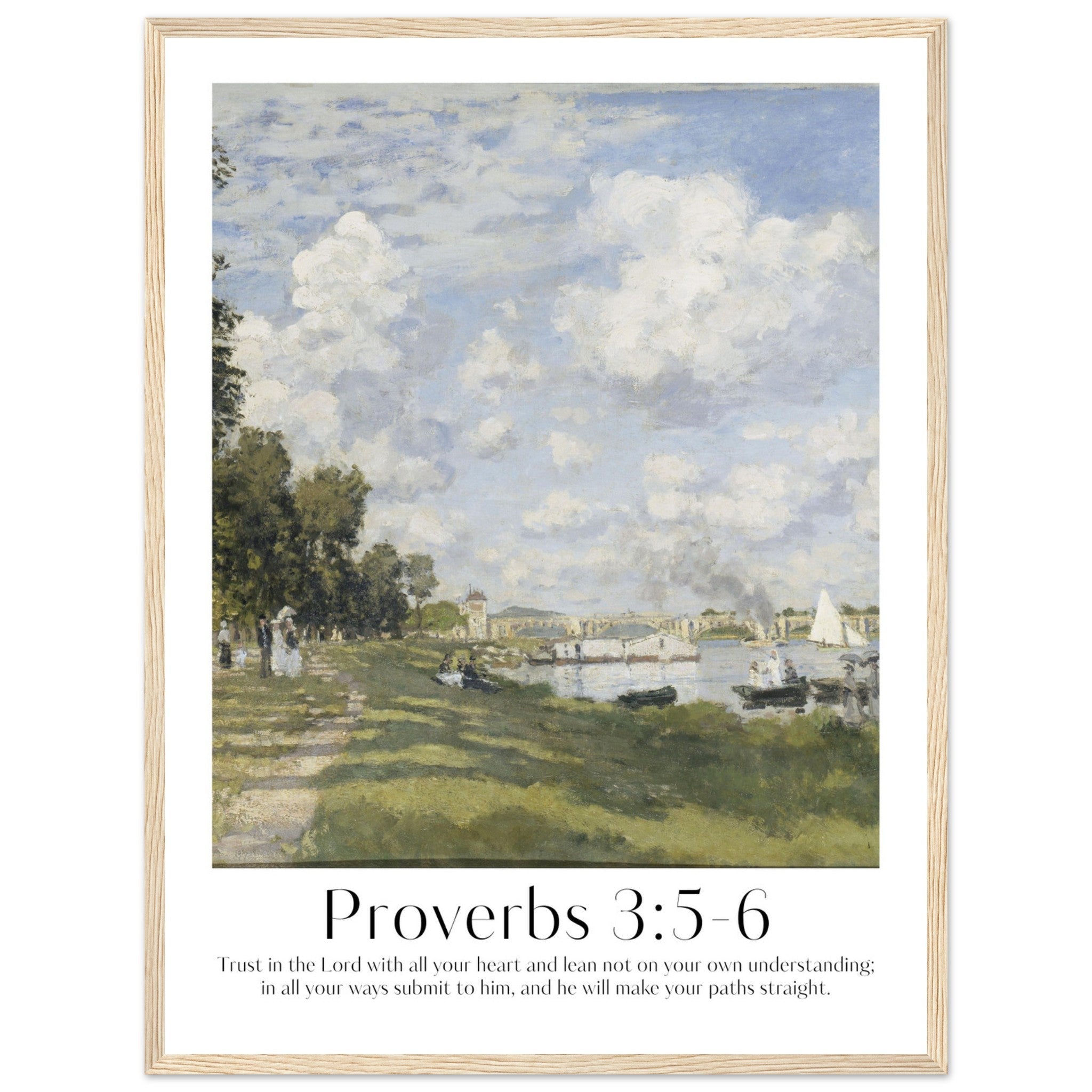 Proverbs 3:5-6 Print - The Christian Art Company