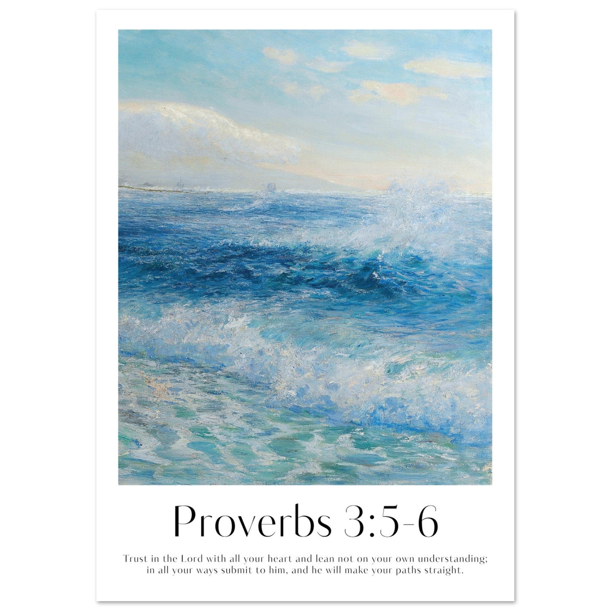 Proverbs 3:5-6 Print - The Christian Art Company