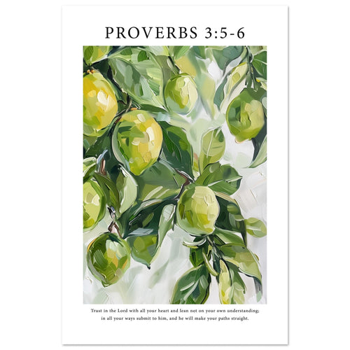 Proverbs 3:5-6 Print - The Christian Art Company