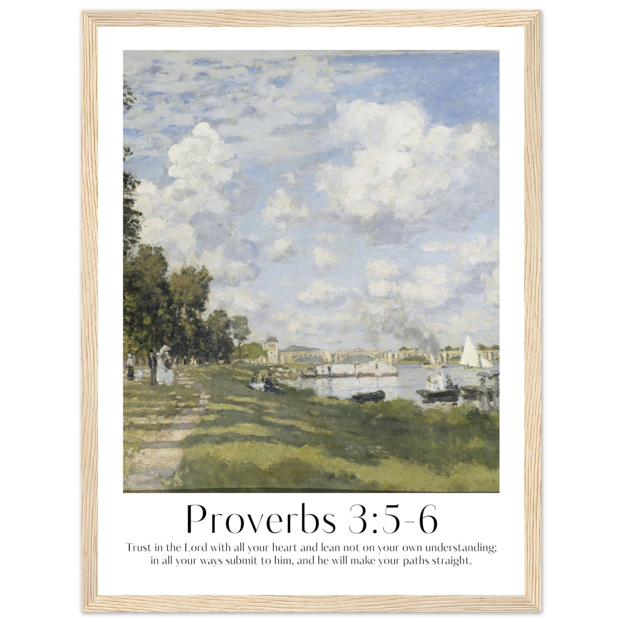 Proverbs 3:5-6 Print - The Christian Art Company