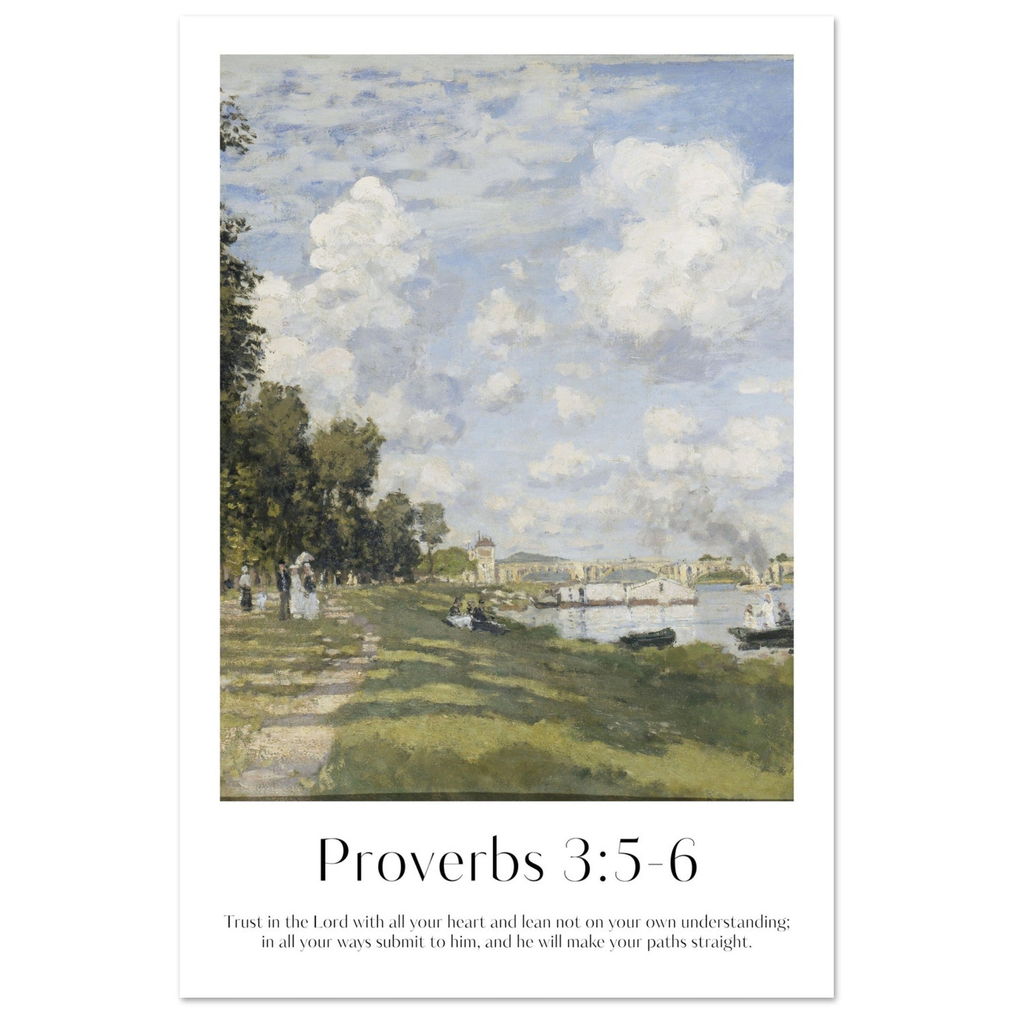 Proverbs 3:5-6 Print - The Christian Art Company