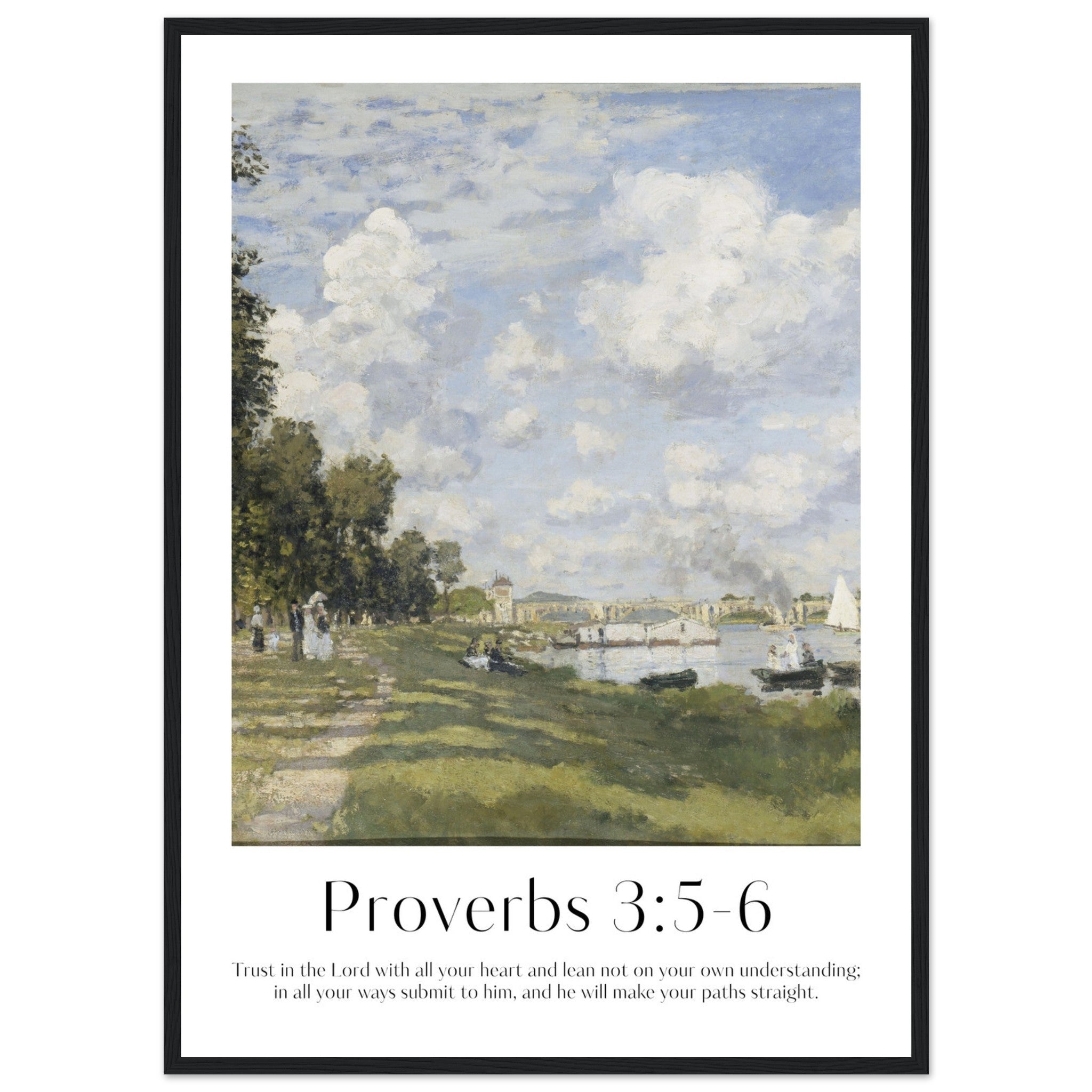 Proverbs 3:5-6 Print - The Christian Art Company