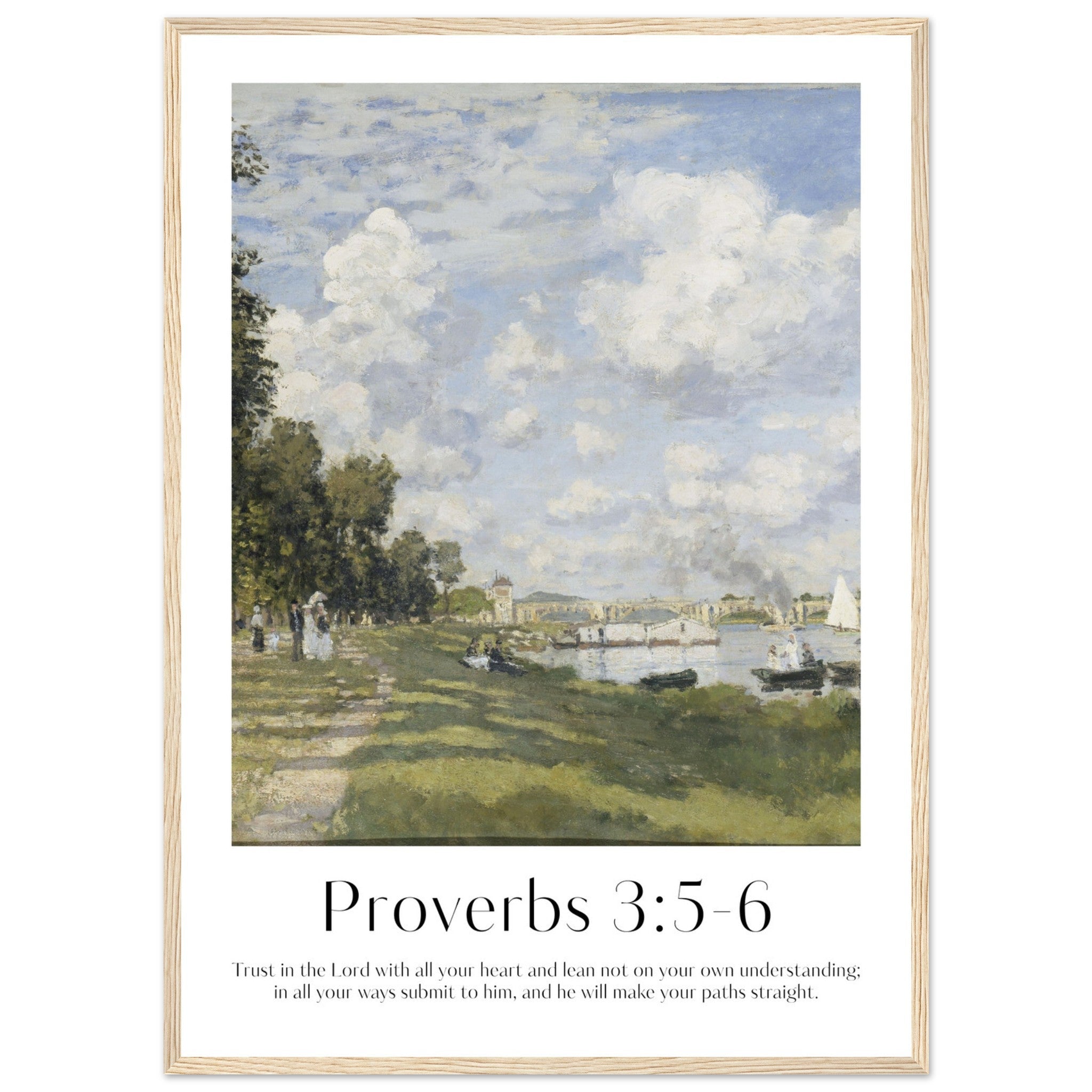 Proverbs 3:5-6 Print - The Christian Art Company