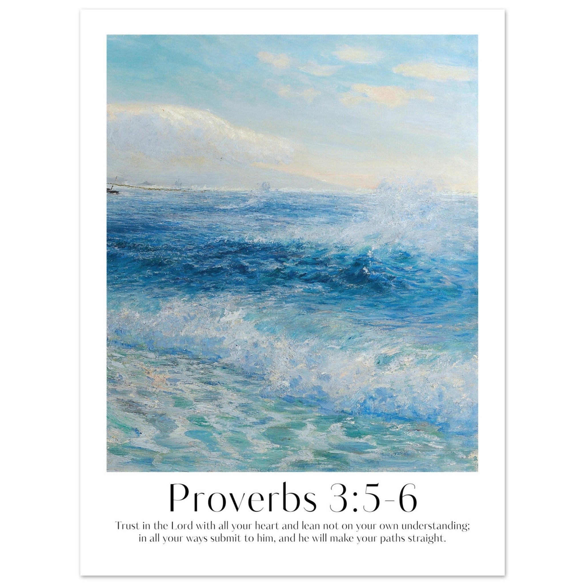 Proverbs 3:5-6 Print - The Christian Art Company