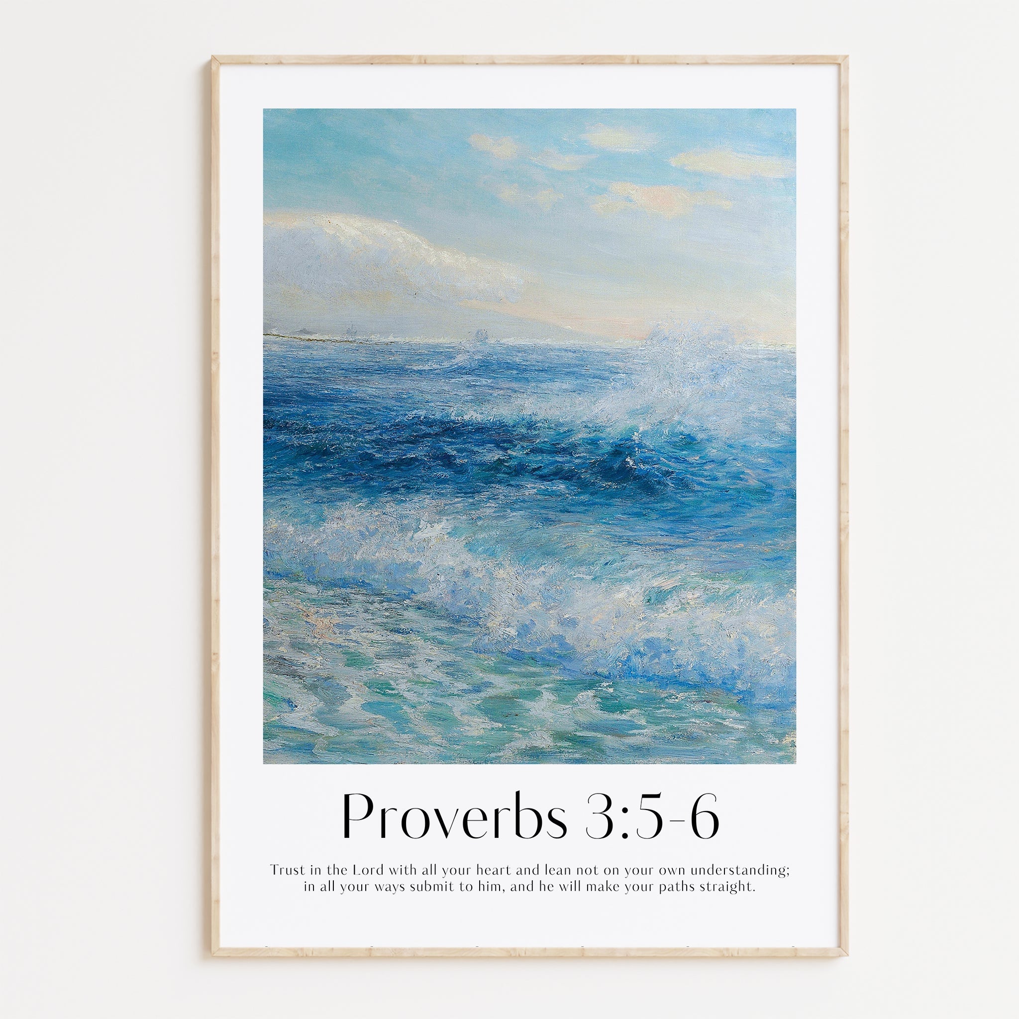 Proverbs 3:5-6 Print - The Christian Art Company