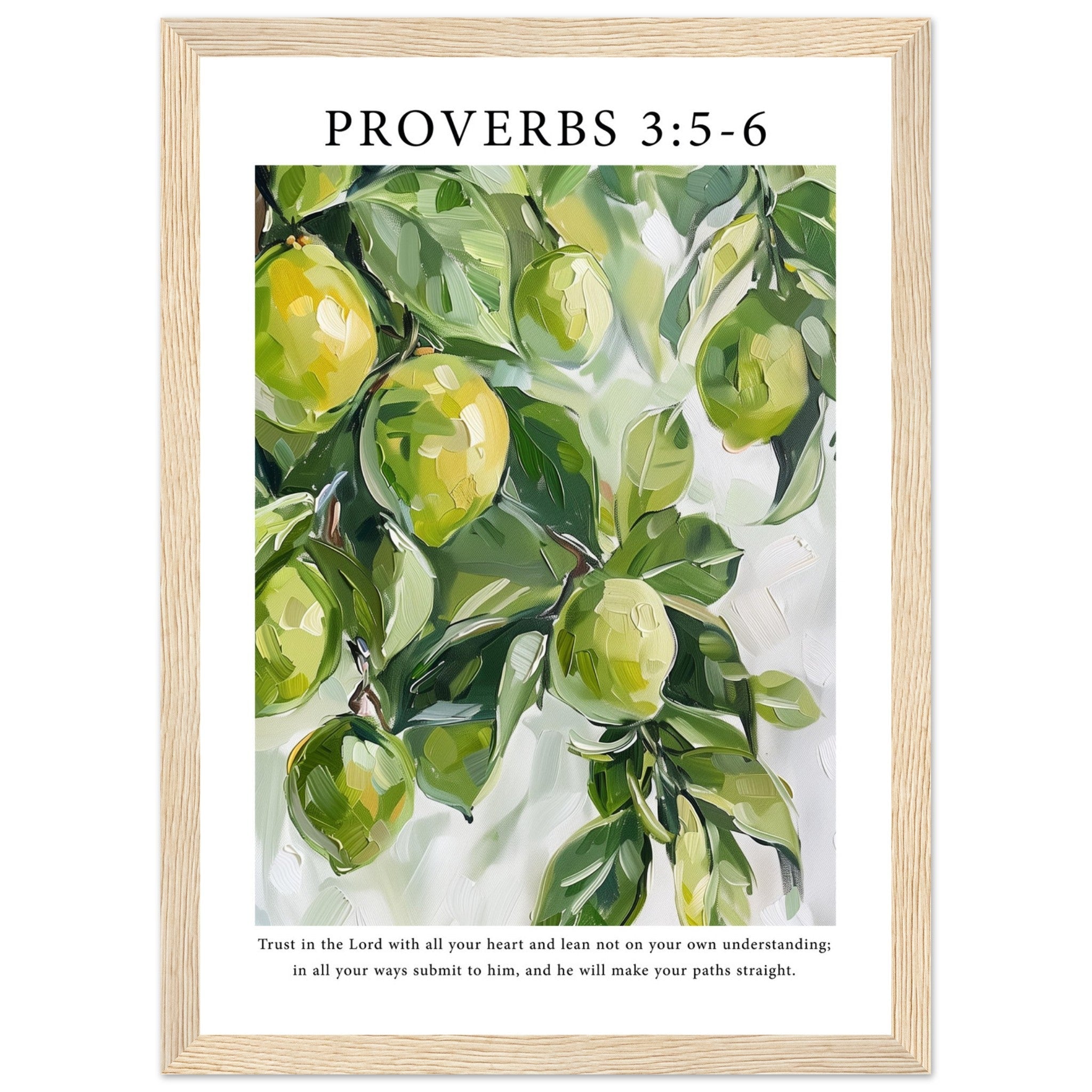 Proverbs 3:5-6 Print - The Christian Art Company