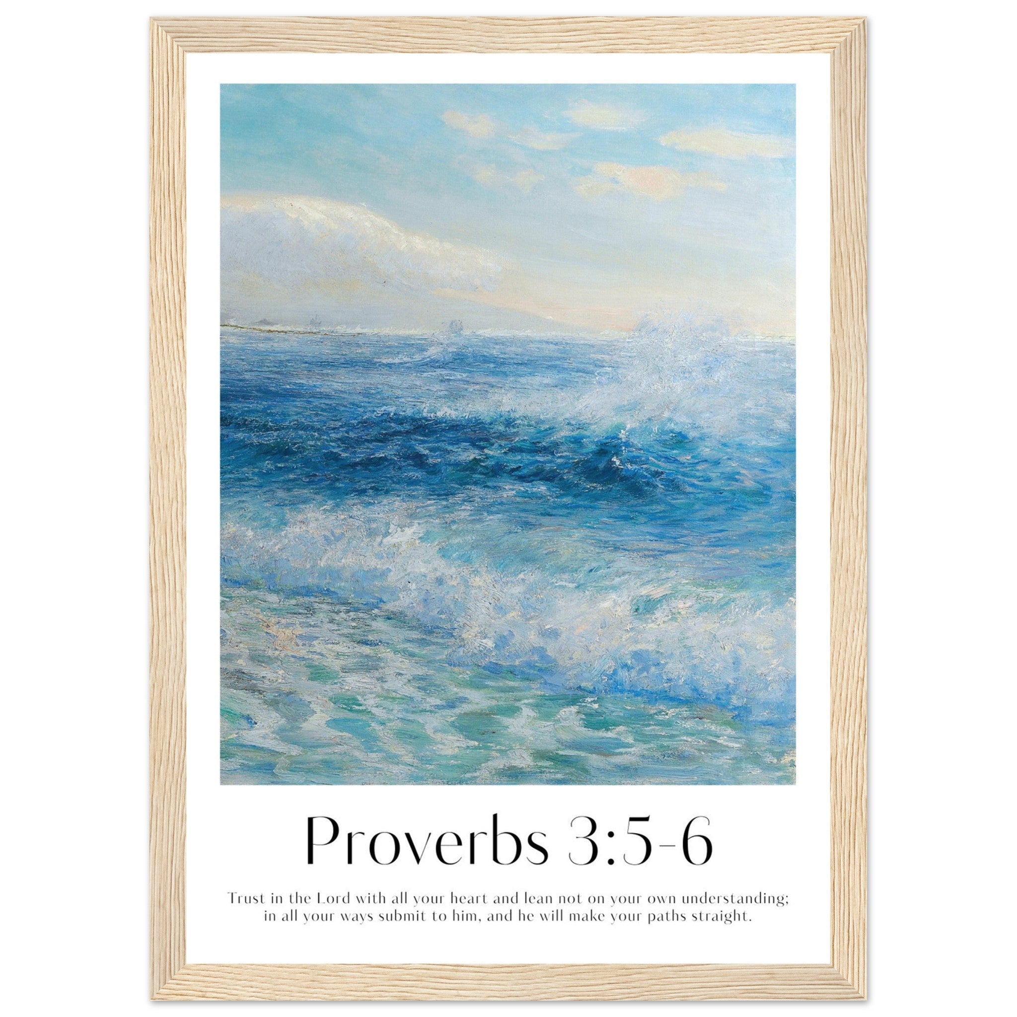 Proverbs 3:5-6 Print - The Christian Art Company