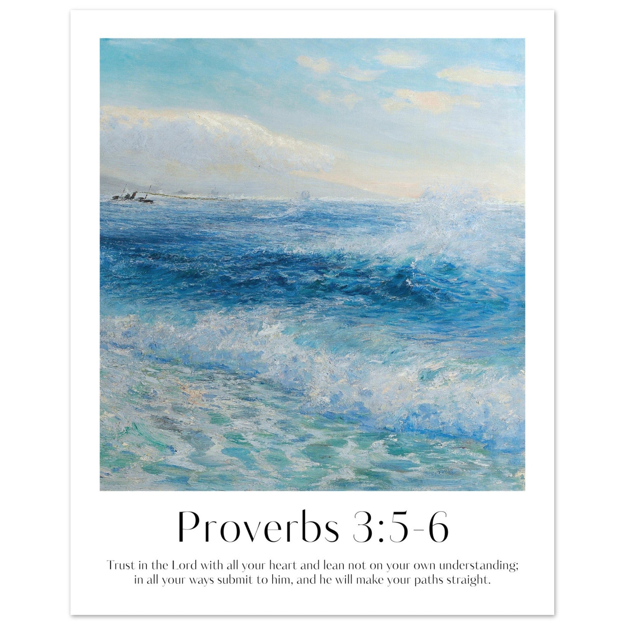 Proverbs 3:5-6 Print - The Christian Art Company