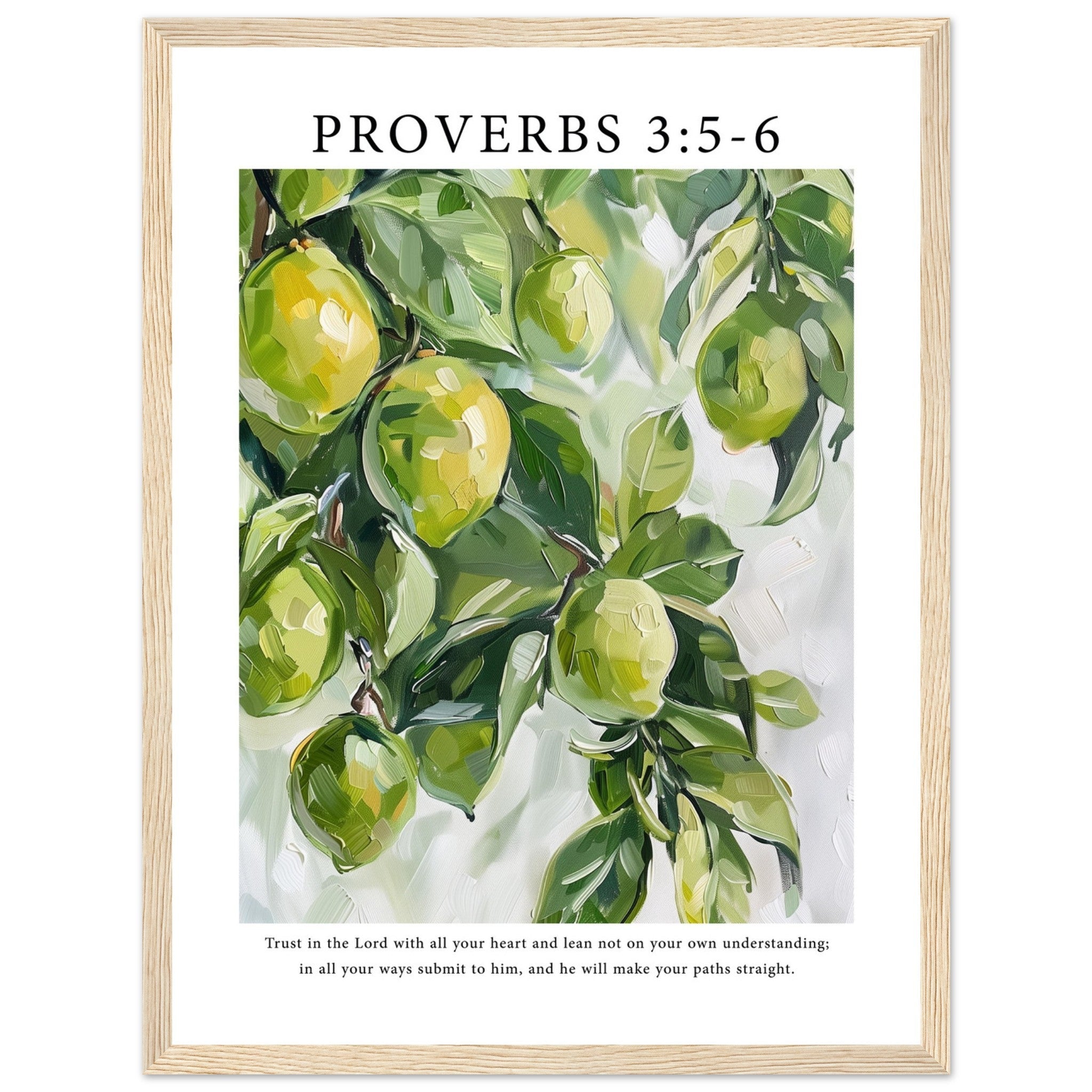 Proverbs 3:5-6 Print - The Christian Art Company