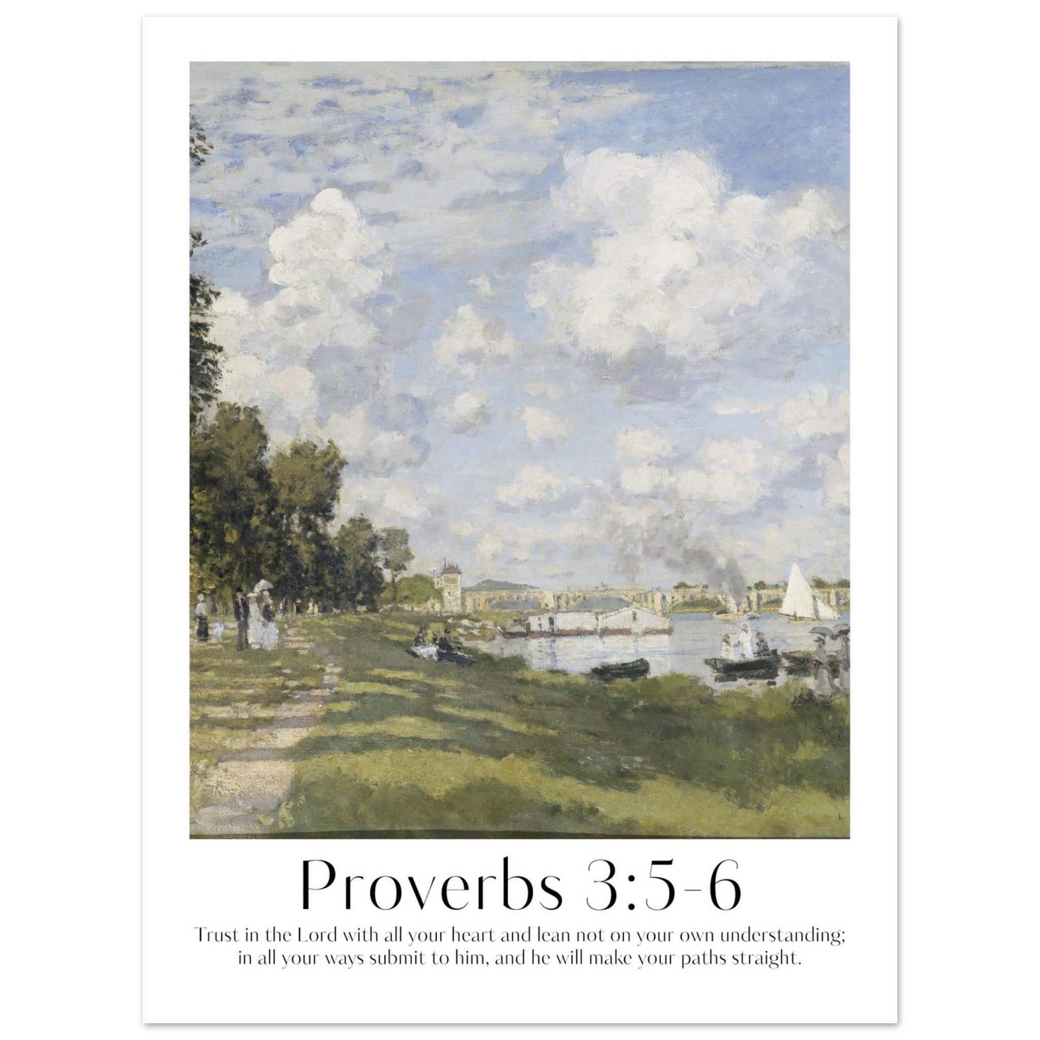 Proverbs 3:5-6 Print - The Christian Art Company