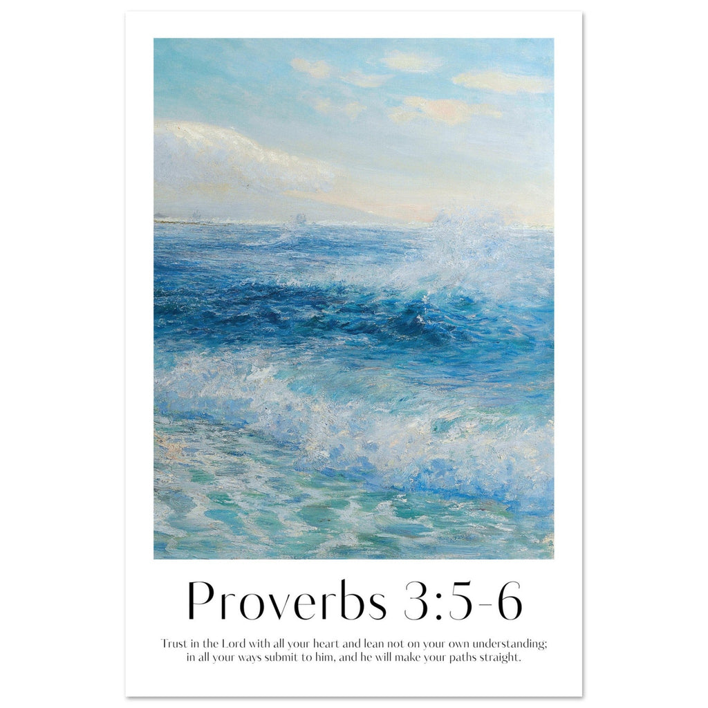 Proverbs 3:5-6 Print - The Christian Art Company