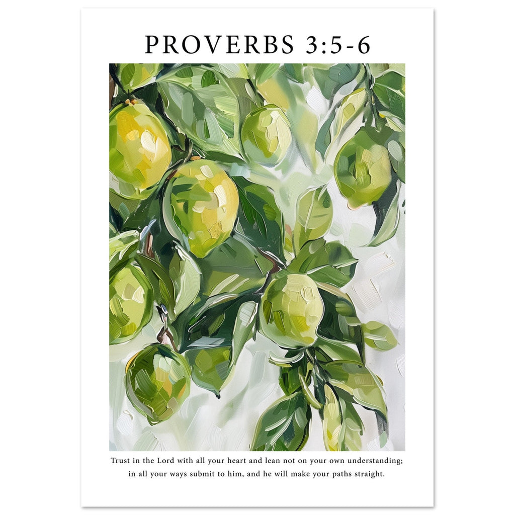 Proverbs 3:5-6 Print - The Christian Art Company