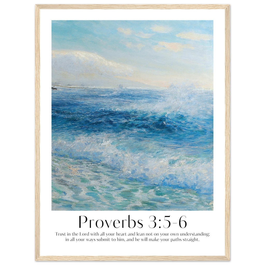 Proverbs 3:5-6 Print - The Christian Art Company