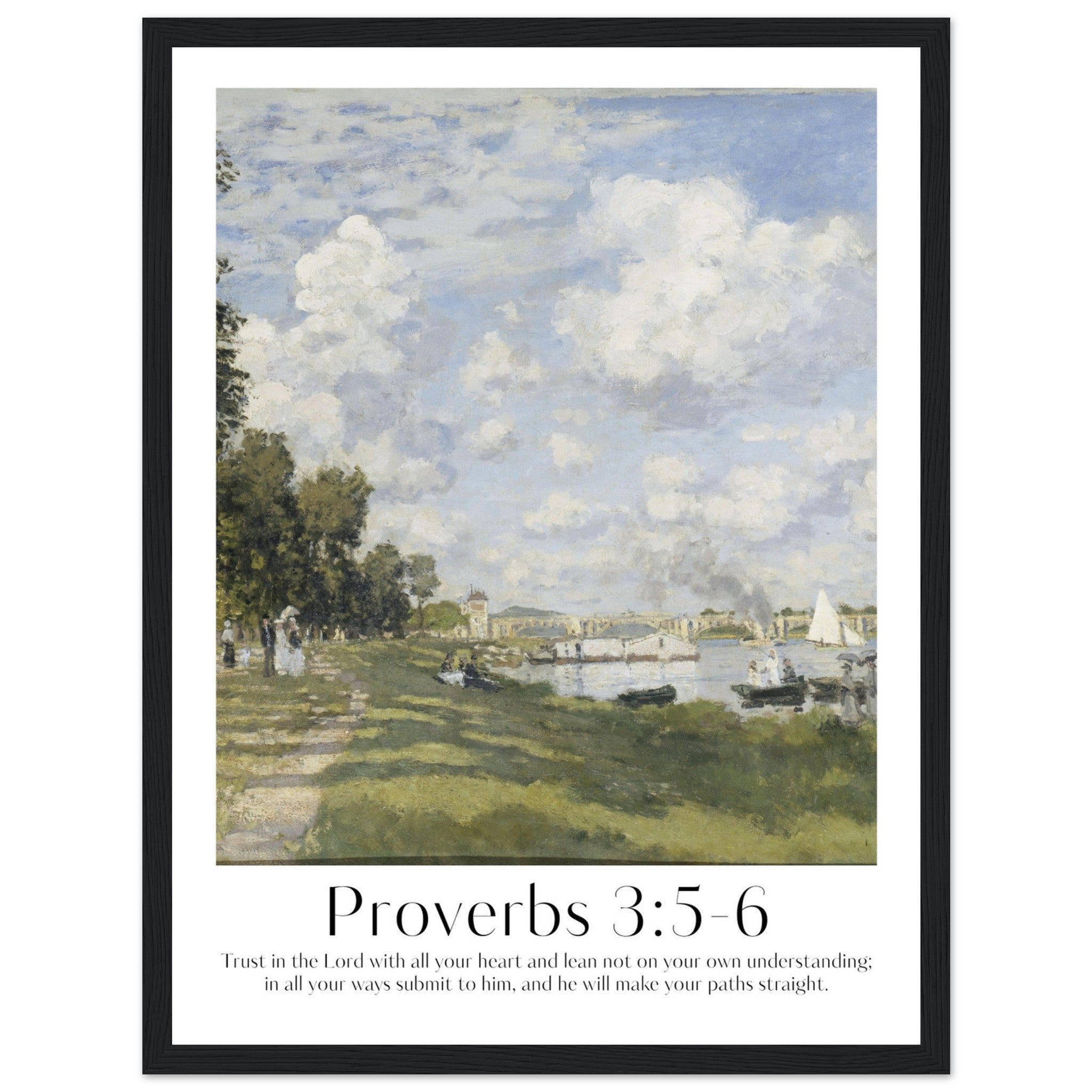 Proverbs 3:5-6 Print - The Christian Art Company