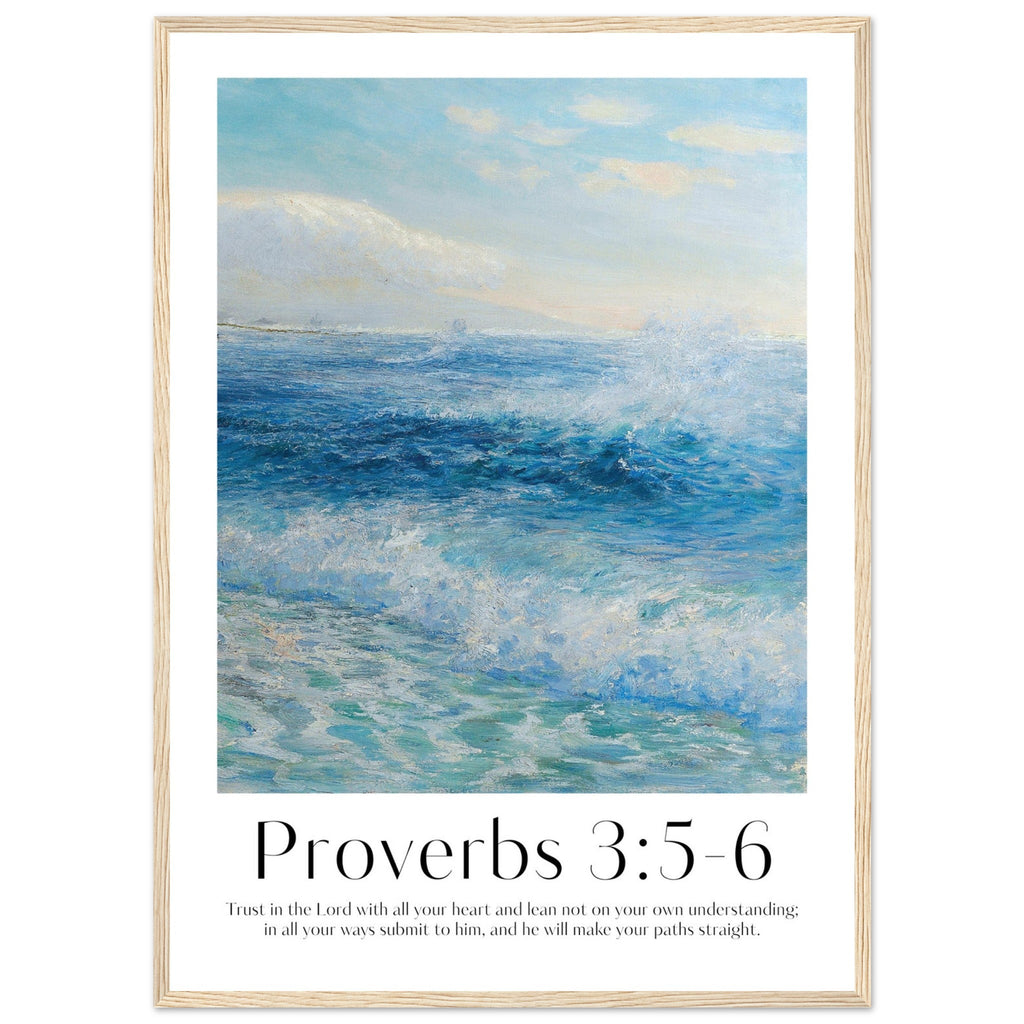 Proverbs 3:5-6 Print - The Christian Art Company