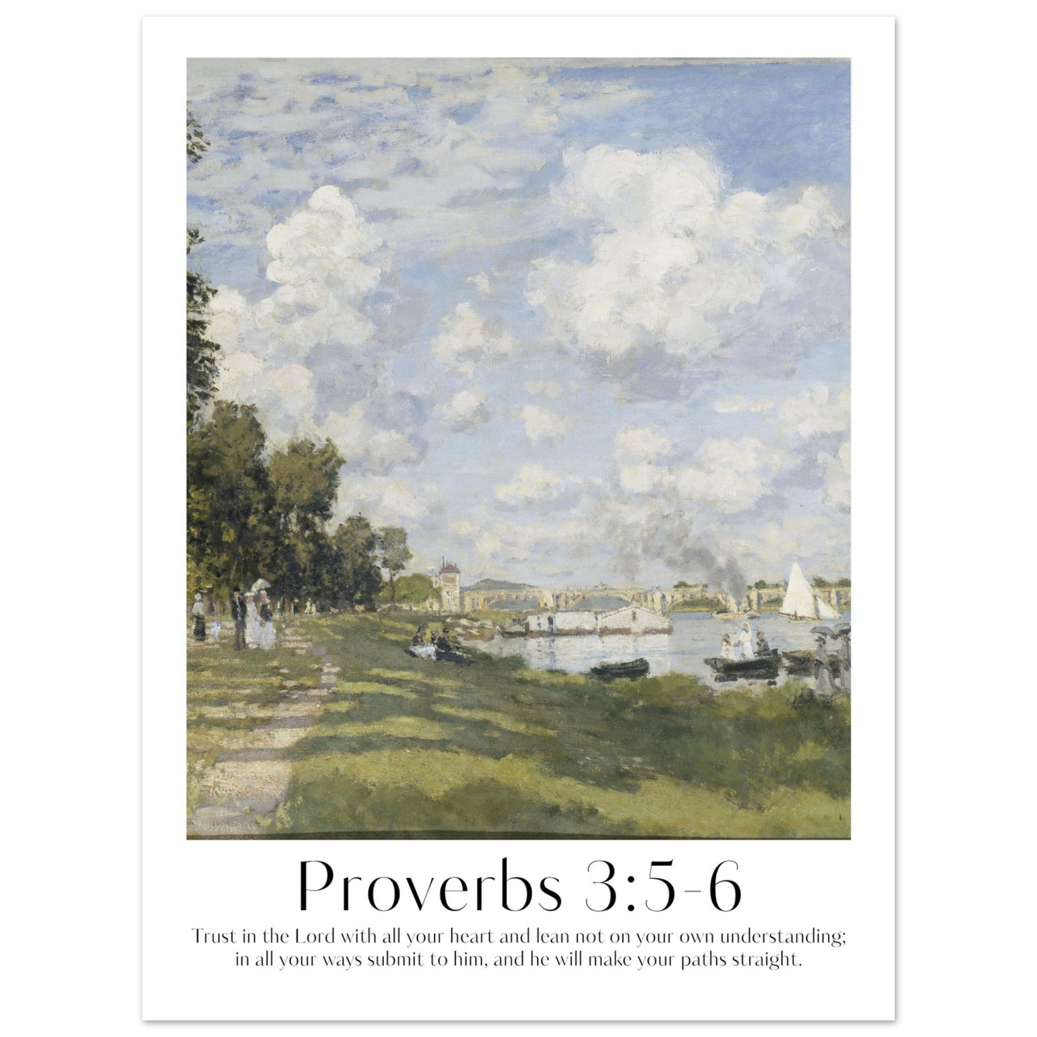 Proverbs 3:5-6 Print - The Christian Art Company