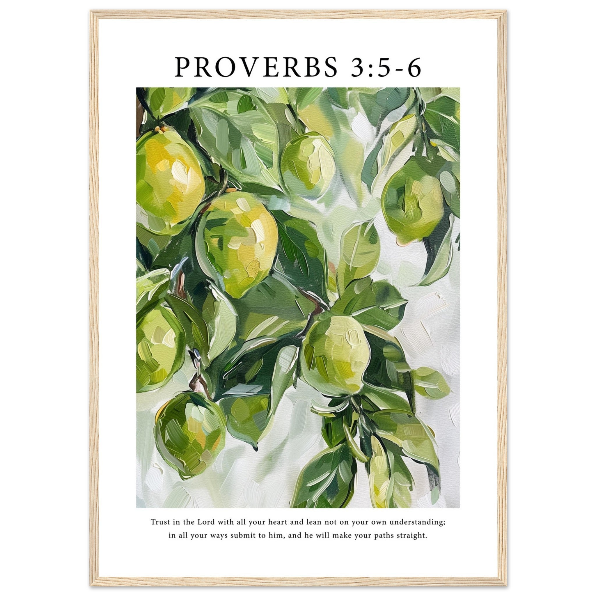 Proverbs 3:5-6 Print - The Christian Art Company