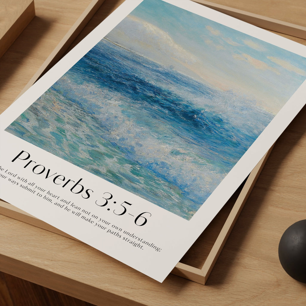 Proverbs 3:5-6 Print - The Christian Art Company