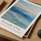 Proverbs 3:5-6 Print - The Christian Art Company