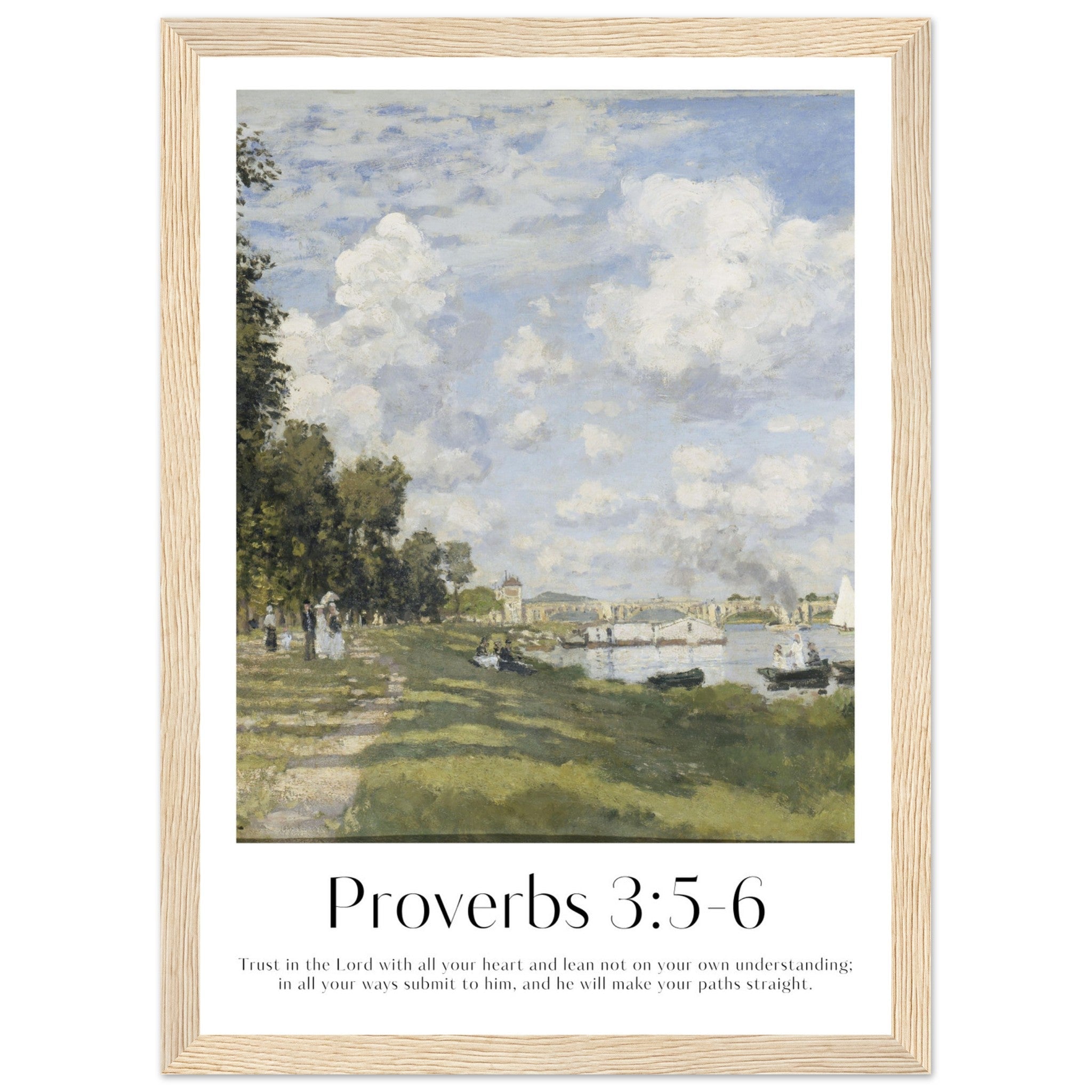 Proverbs 3:5-6 Print - The Christian Art Company