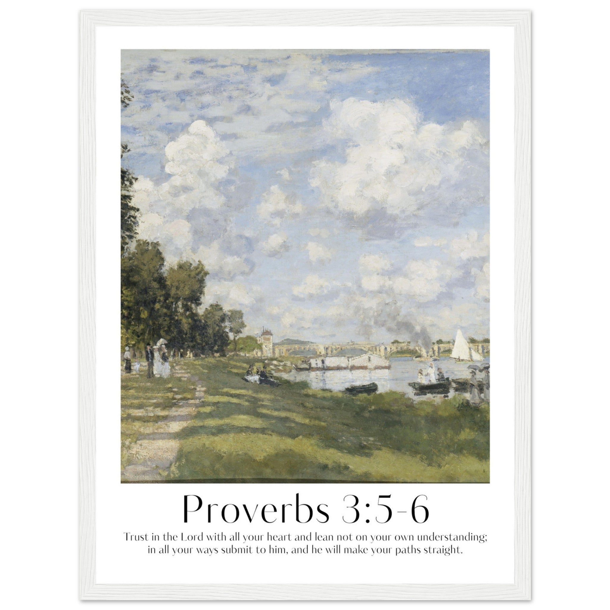 Proverbs 3:5-6 Print - The Christian Art Company